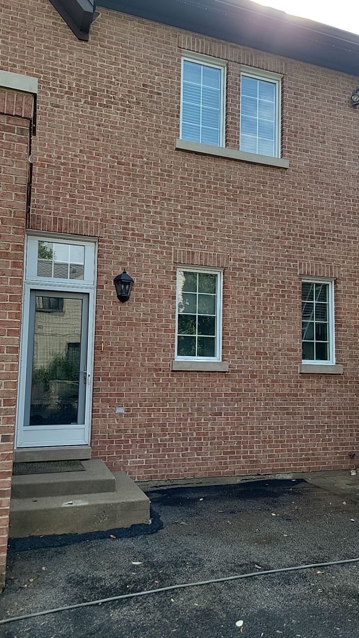 natural stone using Algaecide, soft wash soap by Northern Power Washing LLC.