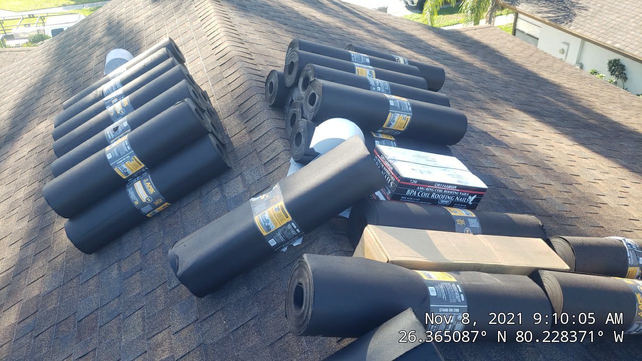 Residential Roofing Installation using 1" Nail strip metal roof by BLUES BROTHERS ROOFING