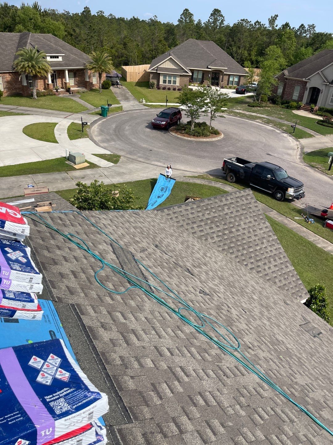 Residential Roofing Installation using Roof Replacement by American Roofing & Construction LLC