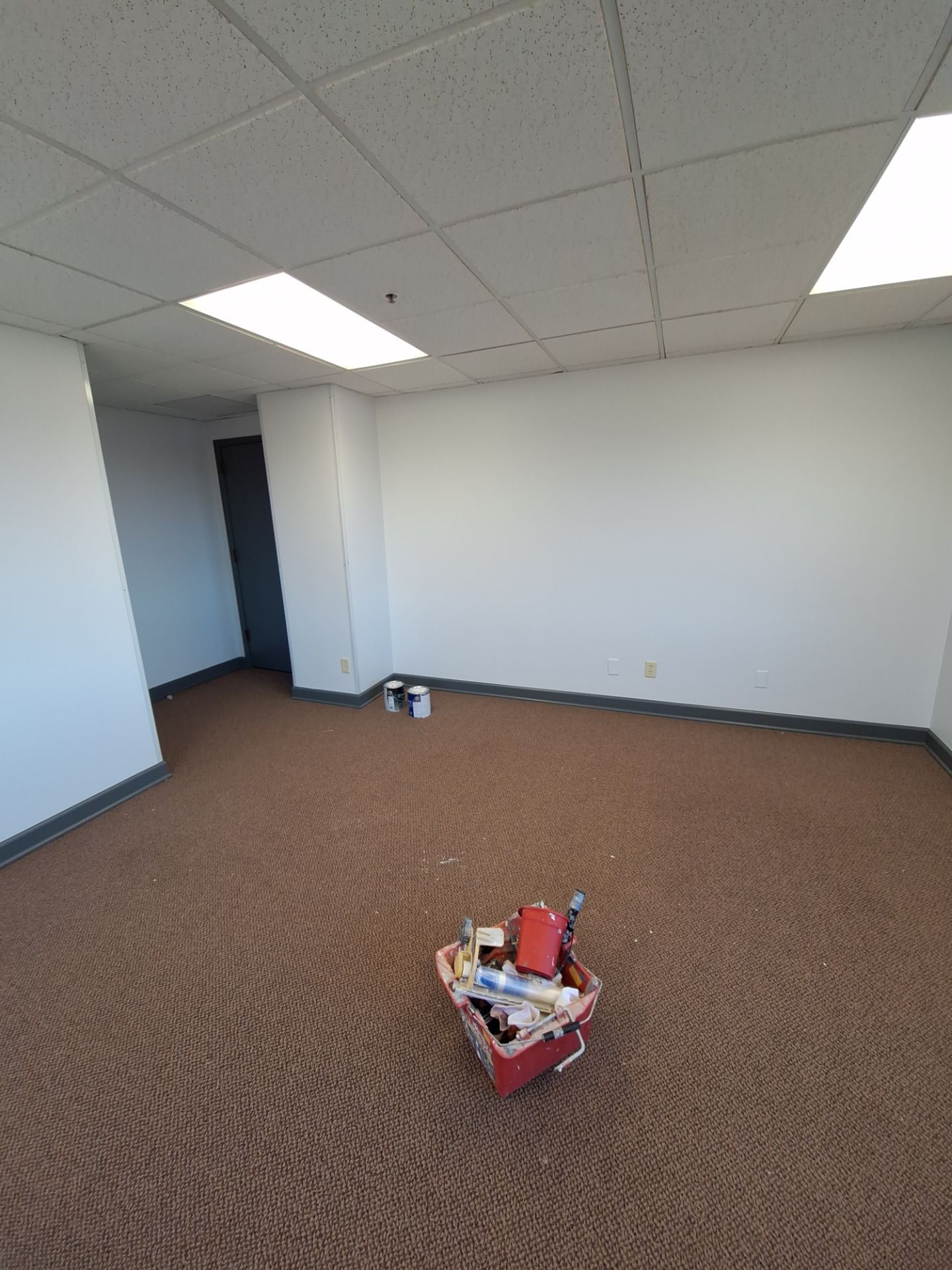 Interior Office Painting & Wall Repair in Downtown Muskegon by Gordon Painting