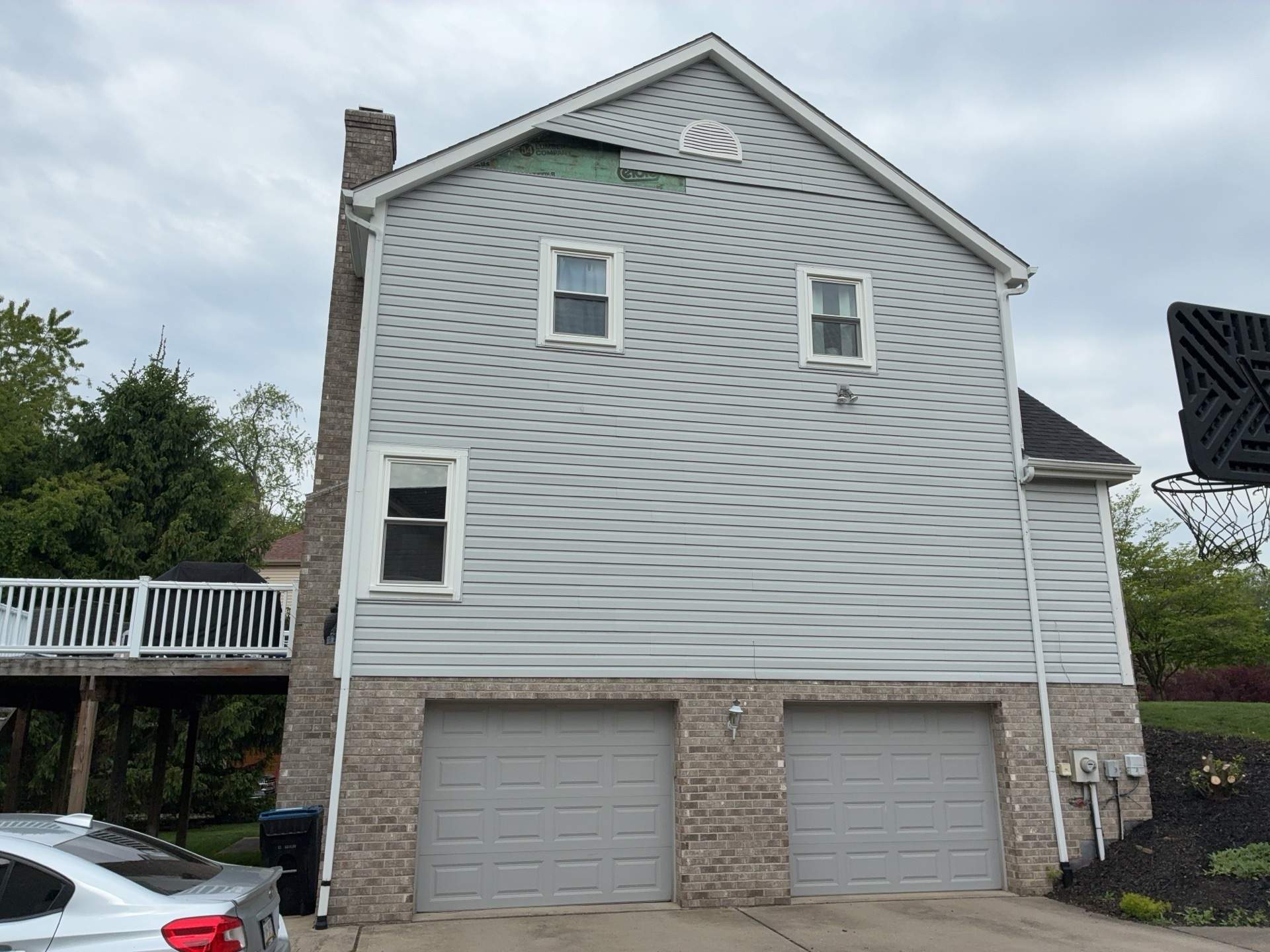 Full House Siding Renovation with English Wedgewood Vinyl Siding in Sewickley by Ideal Siding Pittsburgh