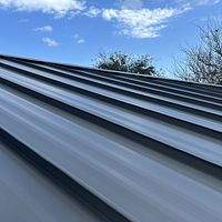 24ga 1.5" Mechanical Seam Slate Gray by Total Roofing System The Metal Roof Experts