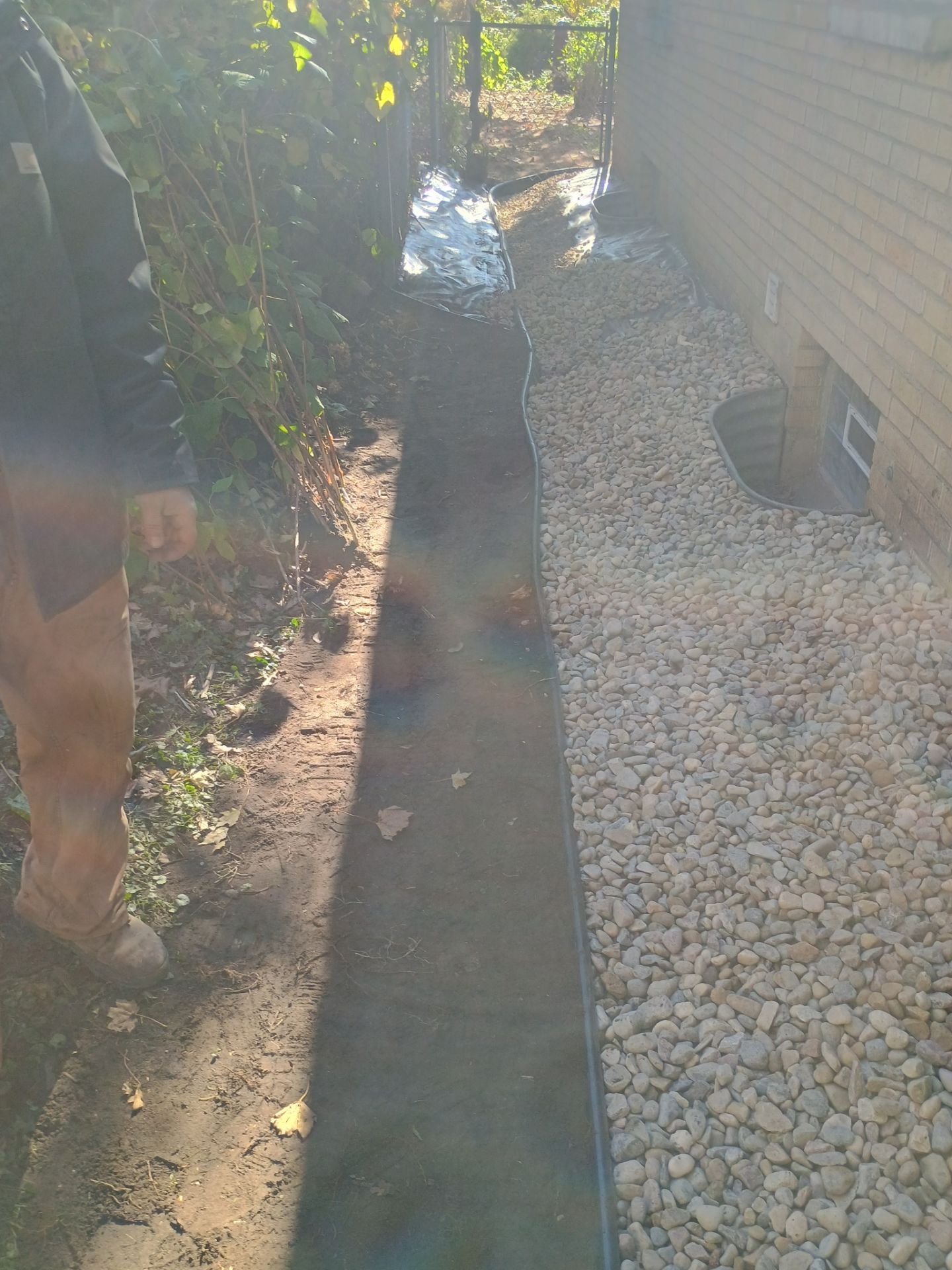 A French Drain for Jeniffer by Waterproofing Northeast
