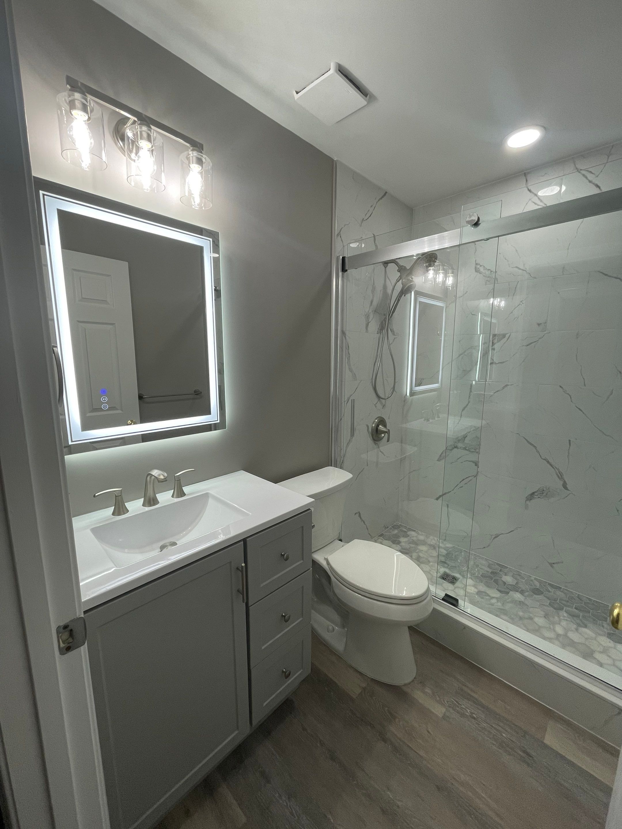 Master Bathroom & Secondary Bathroom Remodel - Bowie, MD by Remodel Now