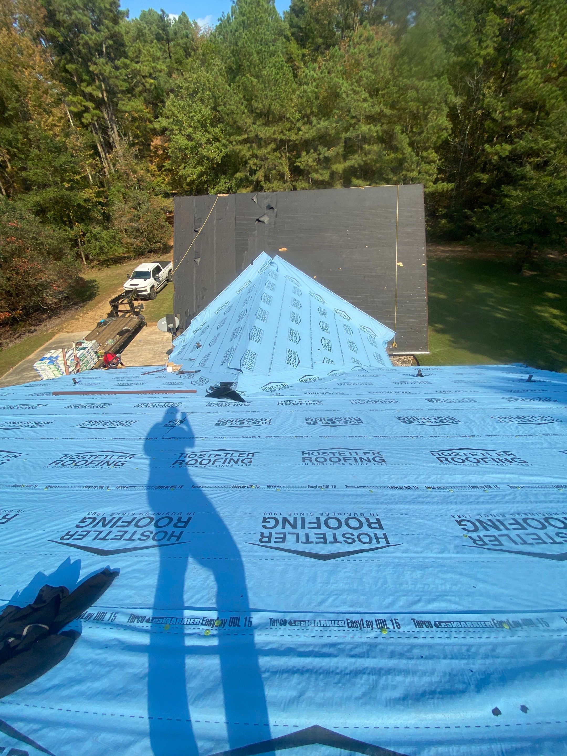 Residential Roofing Repair using Malarkey Highlander: Natural Wood by Hostetler Roofing