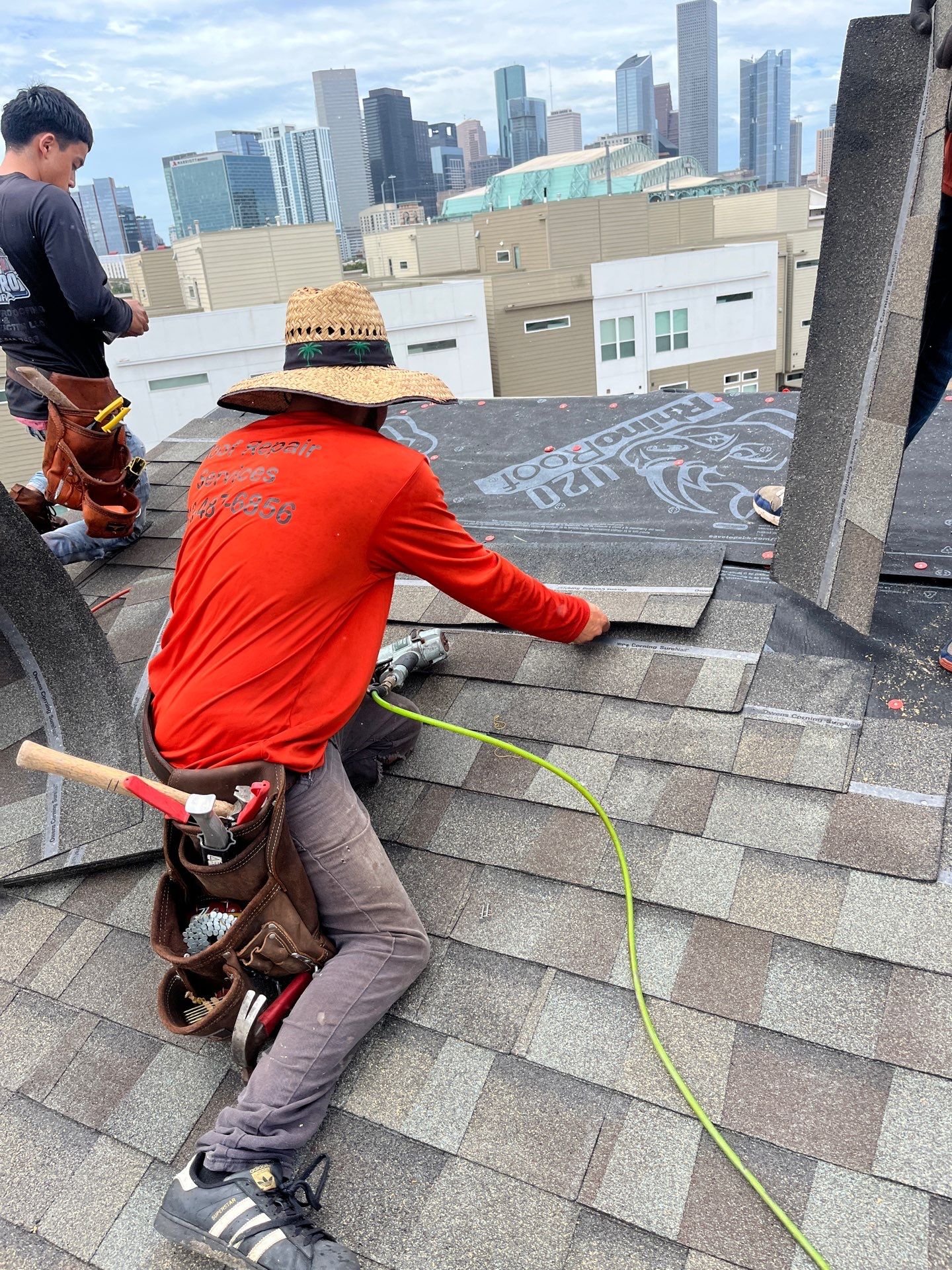 Residential Roofing Installation using Owen's Corning Duration (Lifetime) Shingles by Roof Repair Company