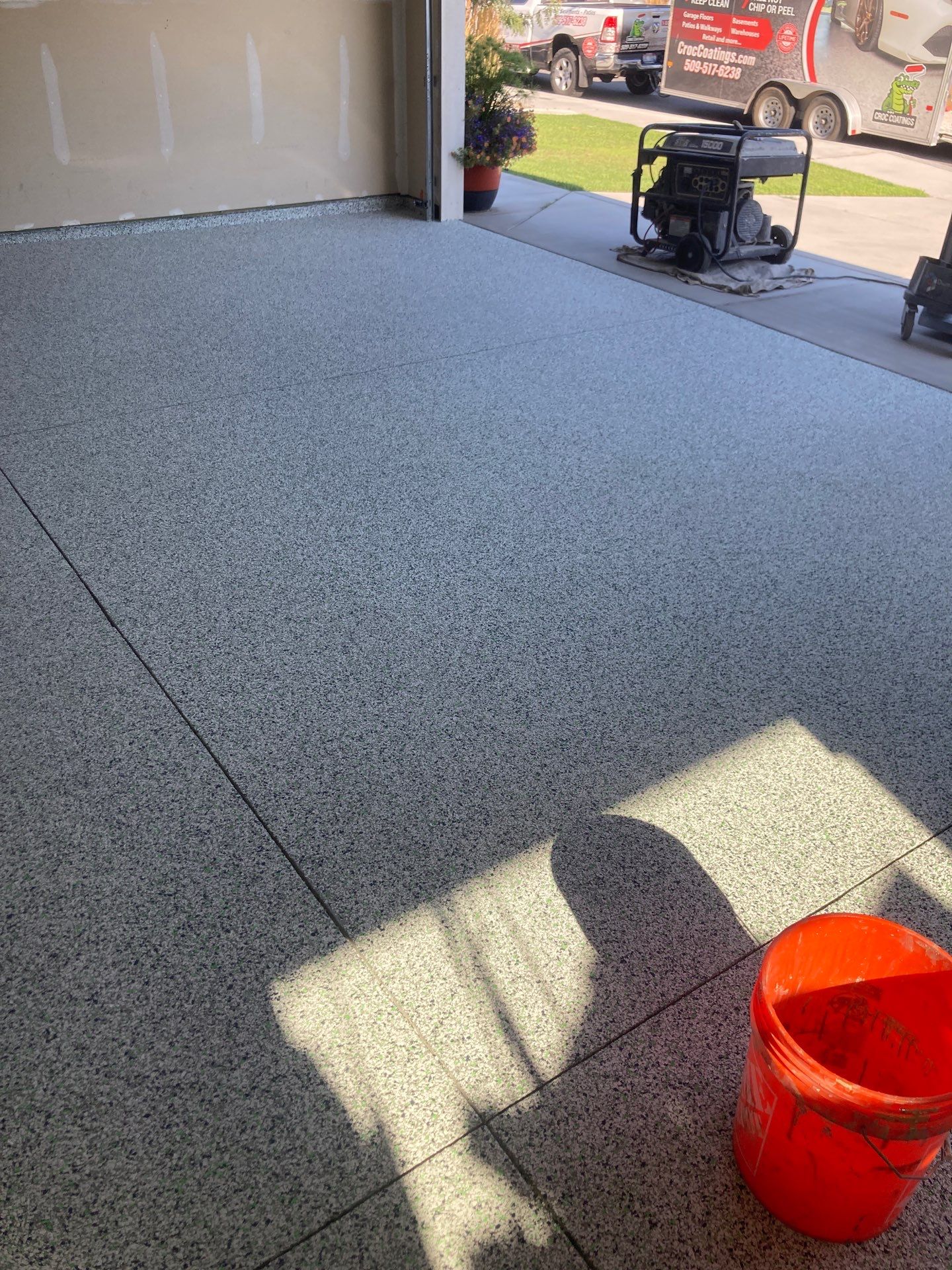 Garage Transformation using Custom Boom by Croc Coatings, LLC
