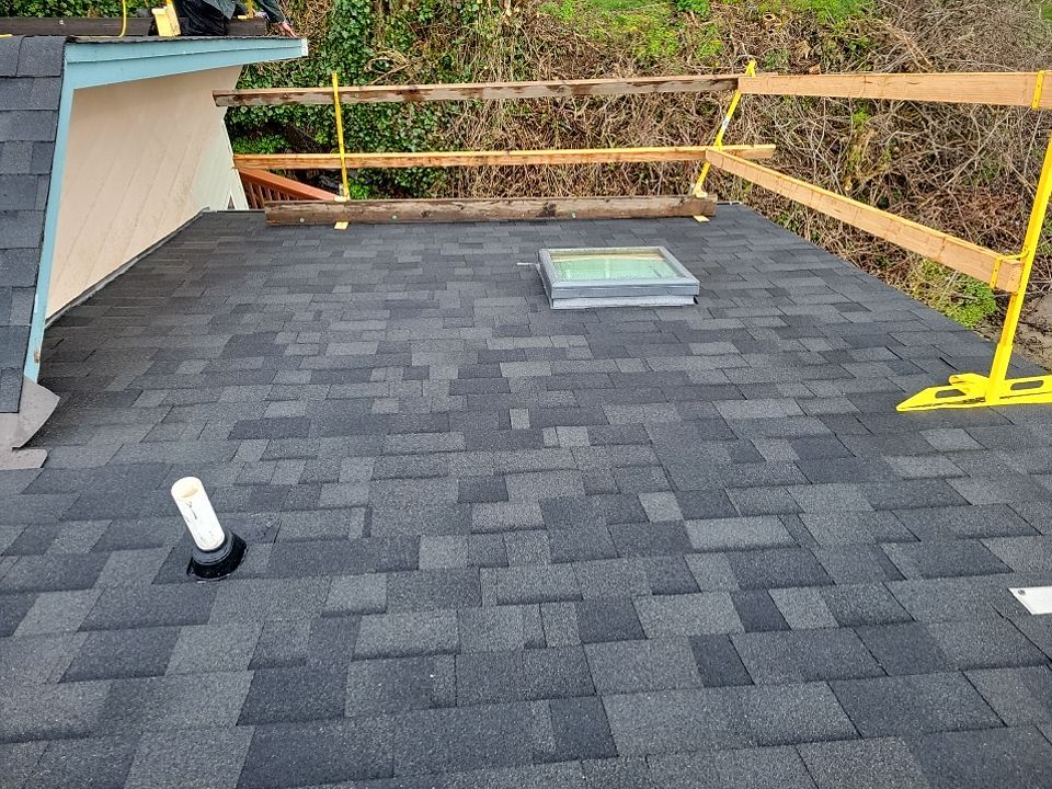 Residential Roofing Installation using Malarkey Highlander with Vented Ridge by Orezona Building & Roofing Company, Inc.