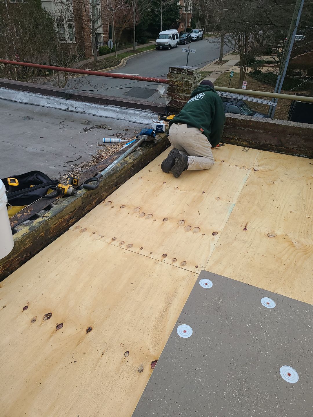 Arlington Flat TPO Roof Installation by RM Banning, Inc.