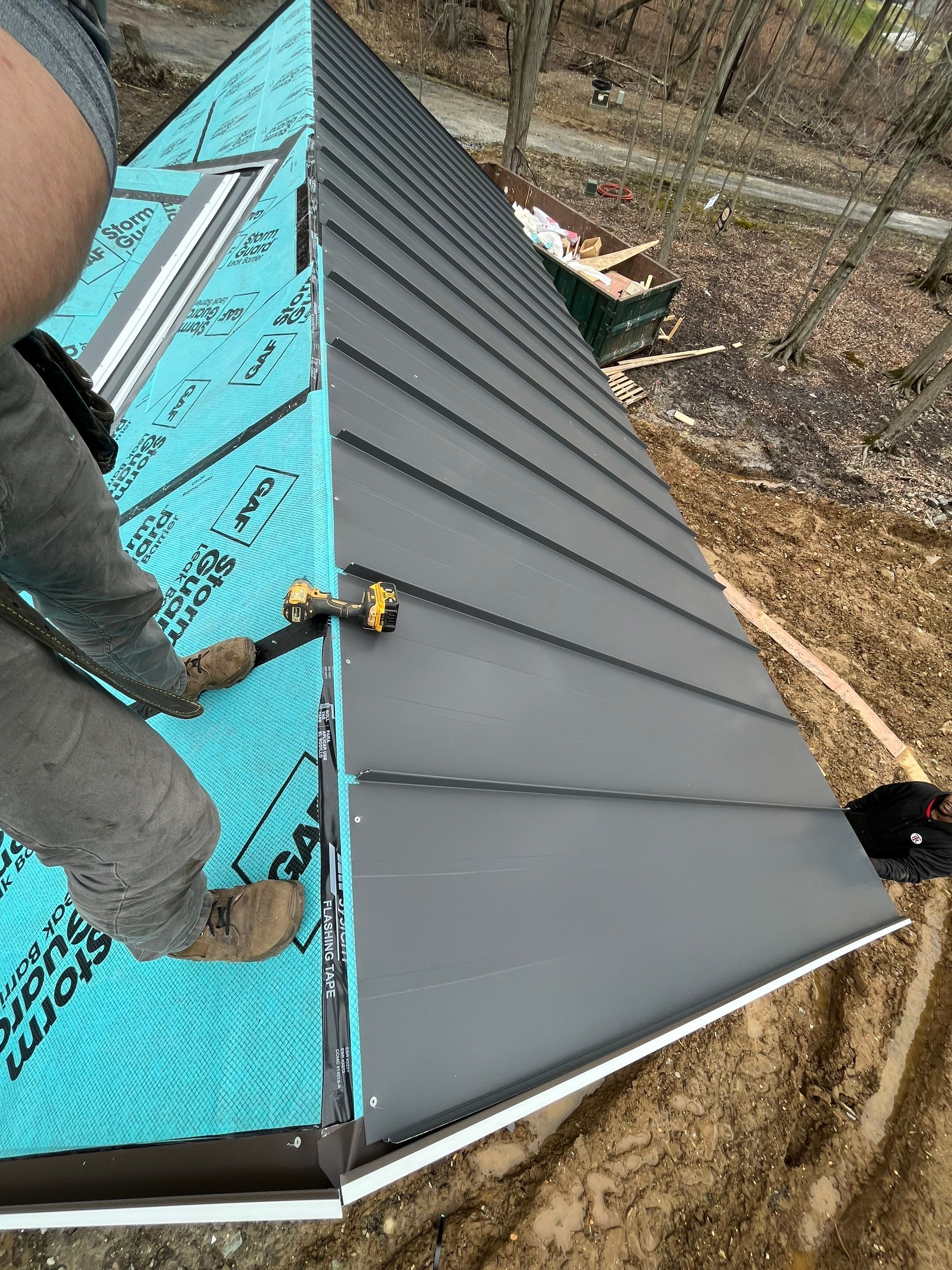 Standing Seam  using Everlast Standing Seam 24 Gauge  by Teflon Roofing