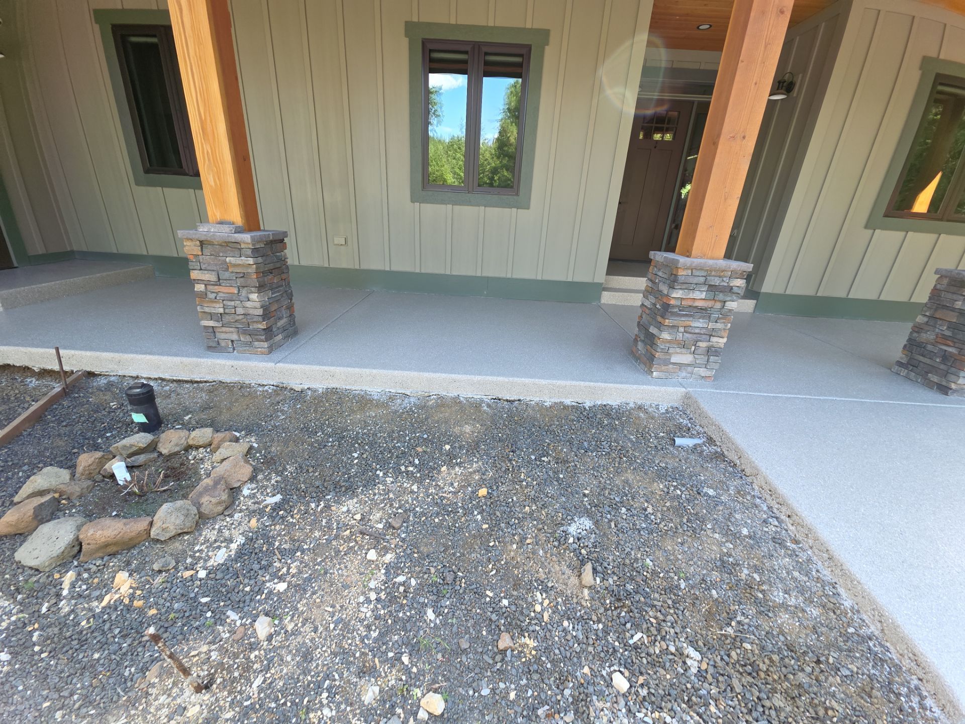Patio Transformation using Travertine by Croc Coatings, LLC