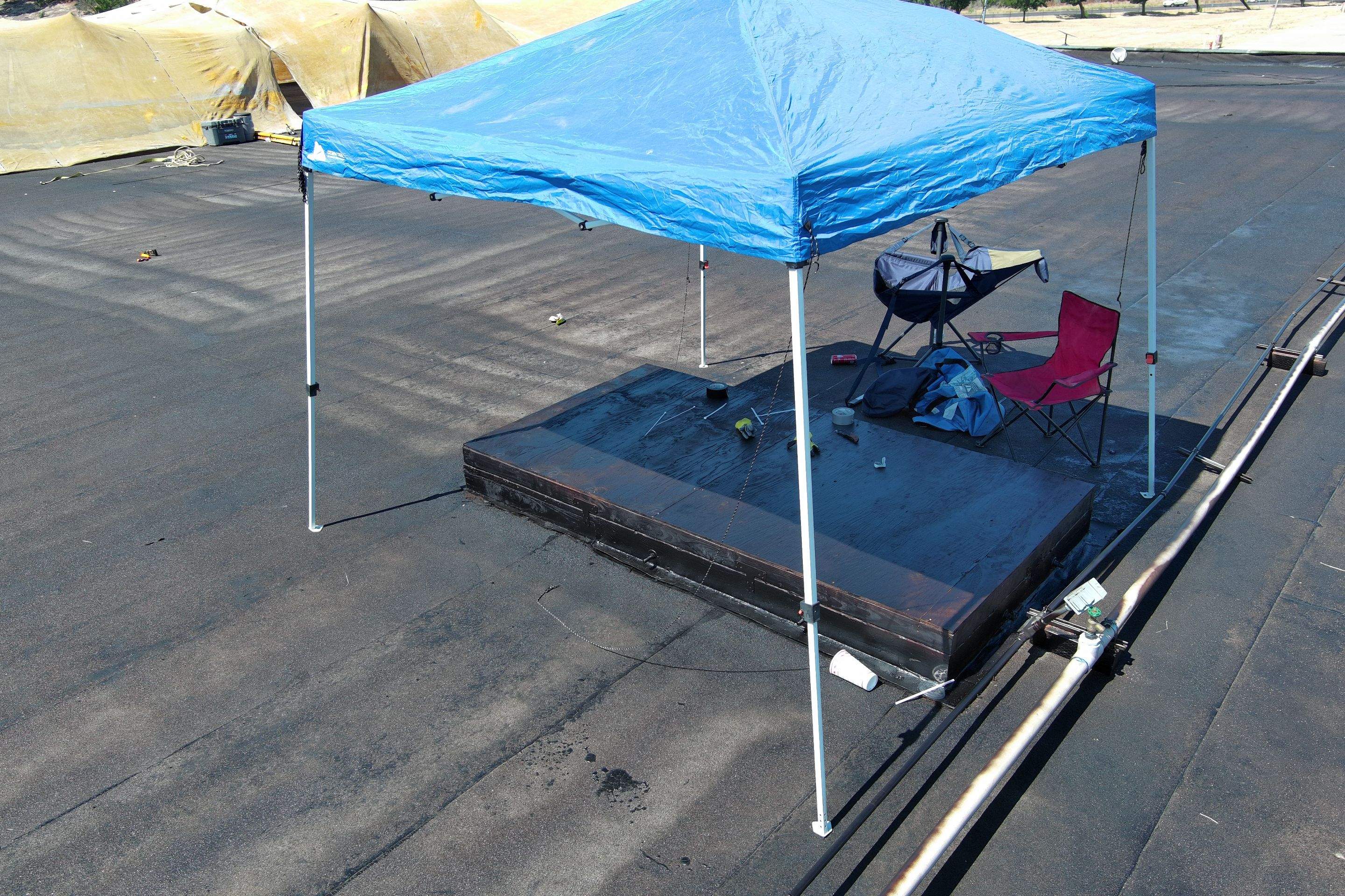 Pro Farms Spray foam roofing project by Straight Edge Roofing Inc