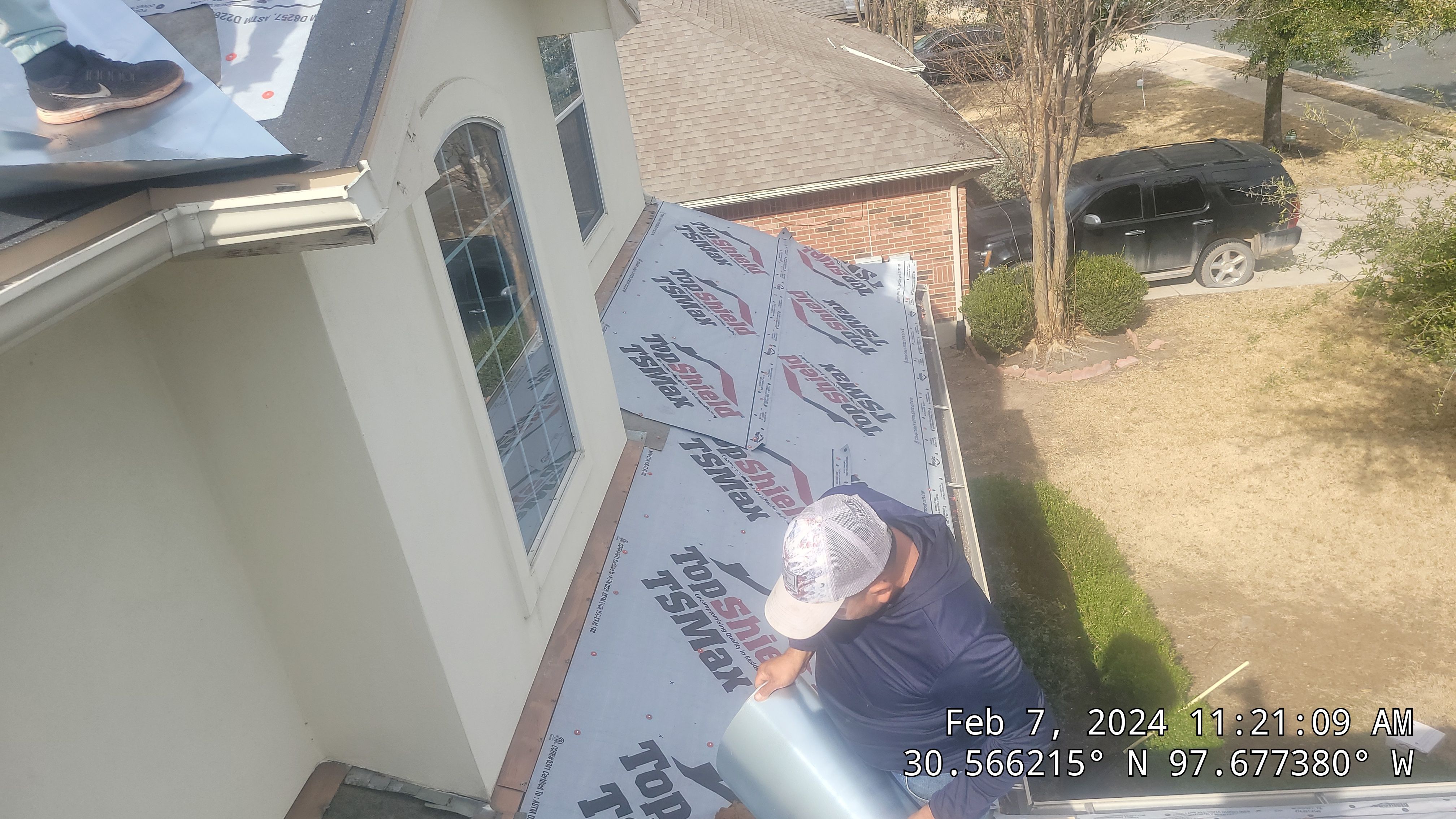 Architectural Shingle Roof Replacement and Storm Damage Restoration in Round Rock by Caliber Restoration LLC