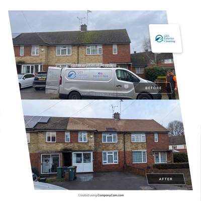 Roof Cleaning and Biocide Treatment using Honda 15lpm Low Pressure Washing Machine