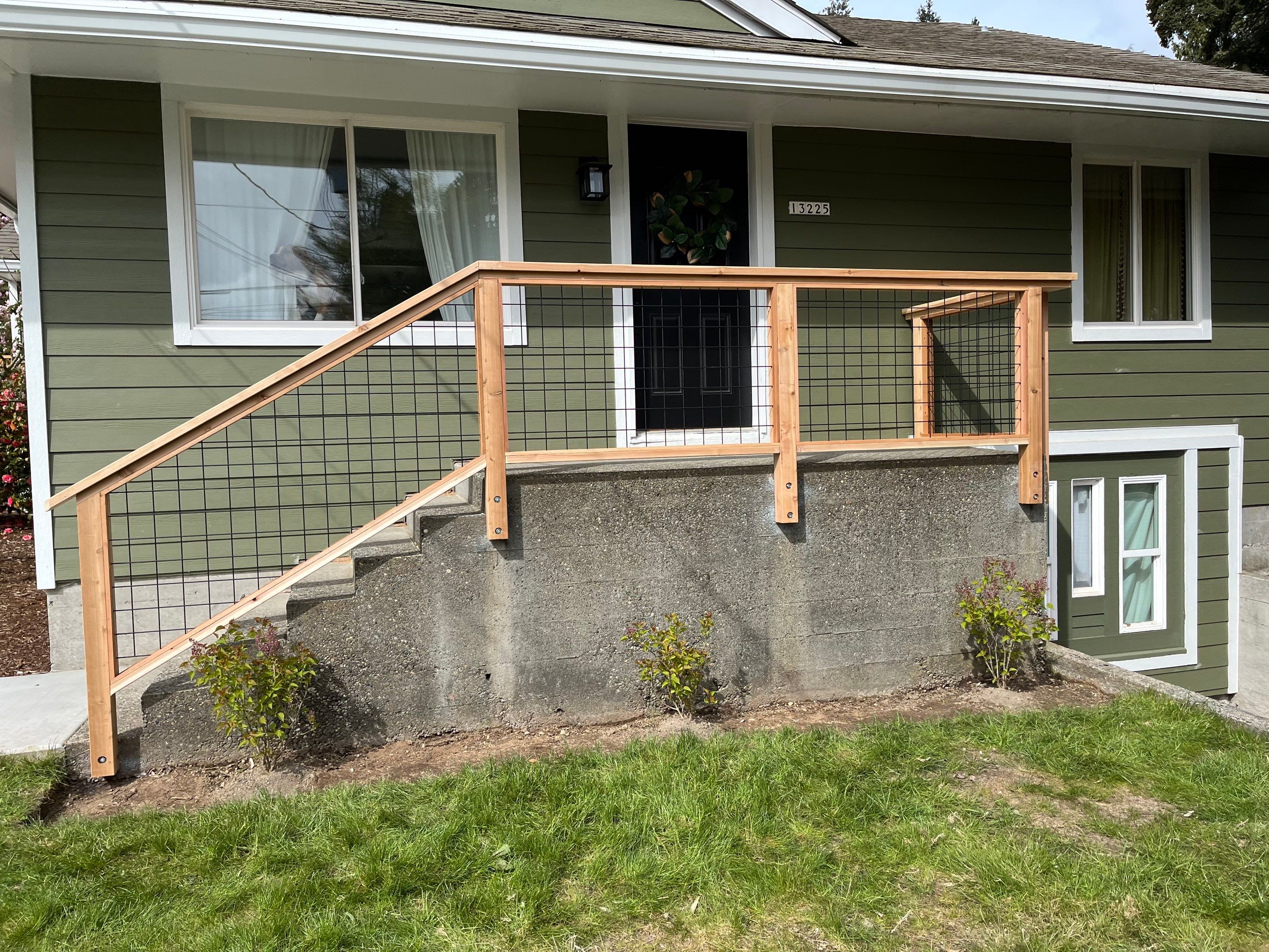 Burien Hogwire Railing  by Alki deck builders 