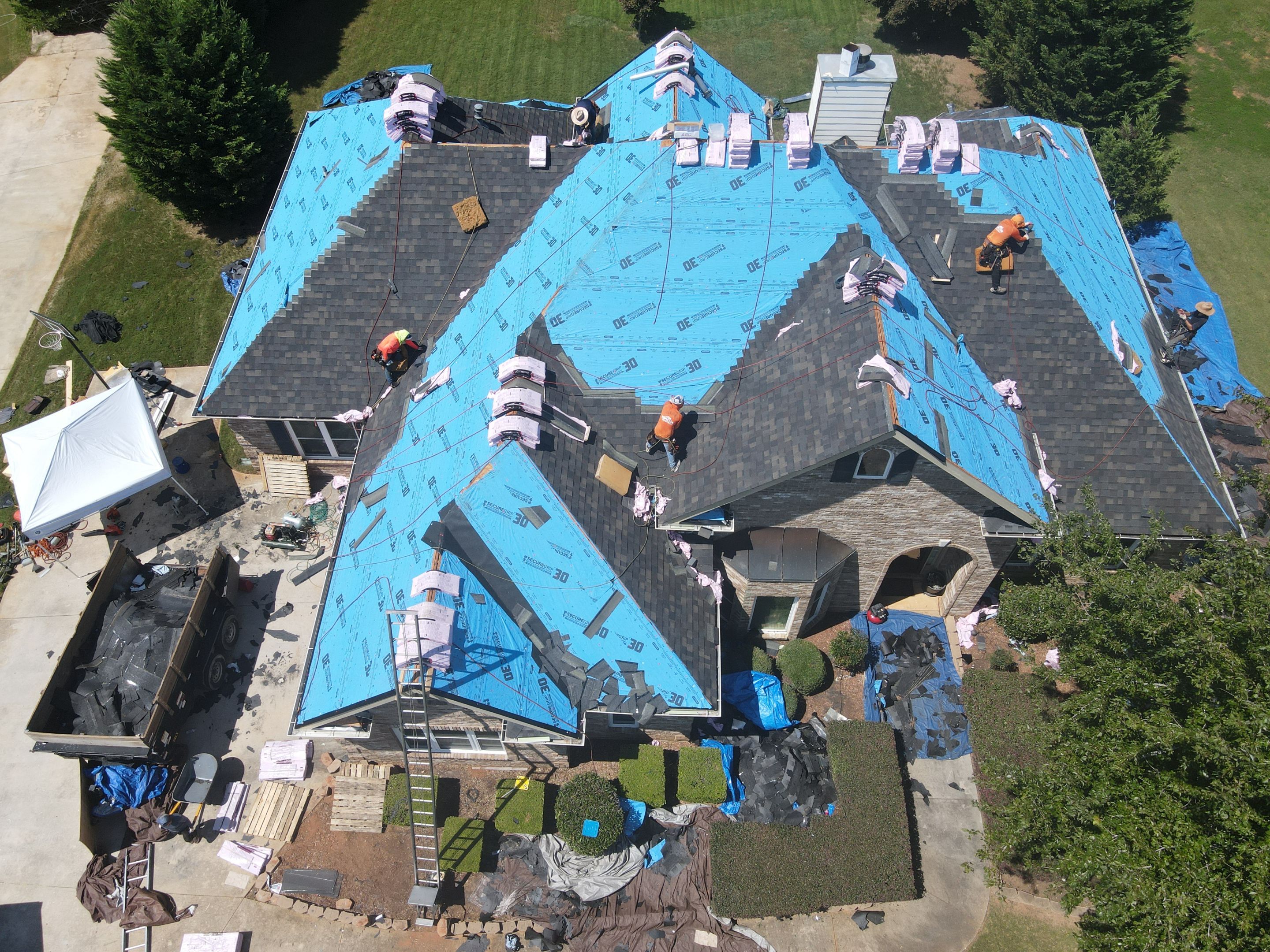 Residential Roofing Installation using Owens Corning by Inspector Roofing and Restoration