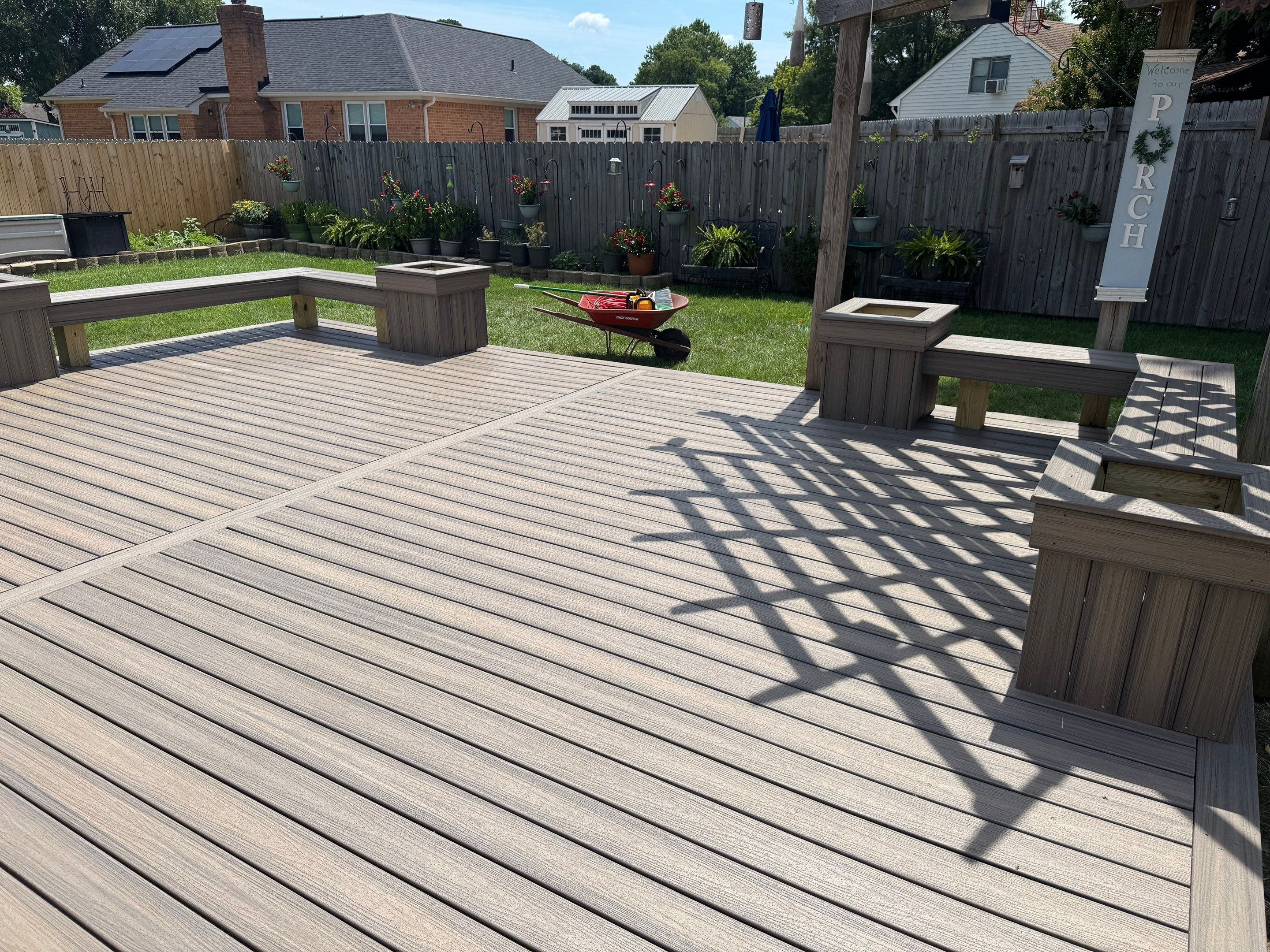 Composite Decks That Outshine Wood. by Tidewater Fence