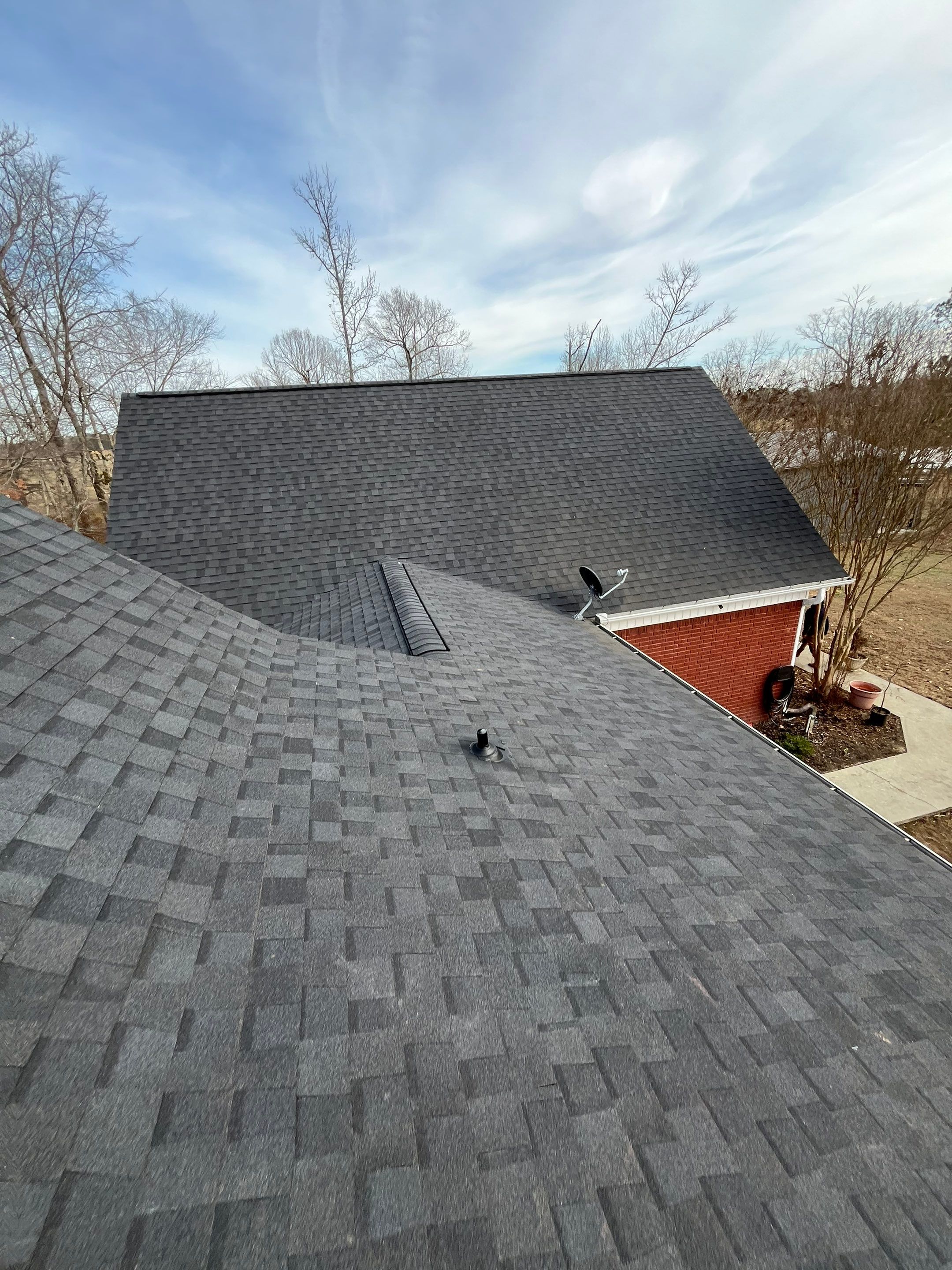 Residential Roofing Repair using CertainTeed XT25: Moire Black by Hostetler Roofing