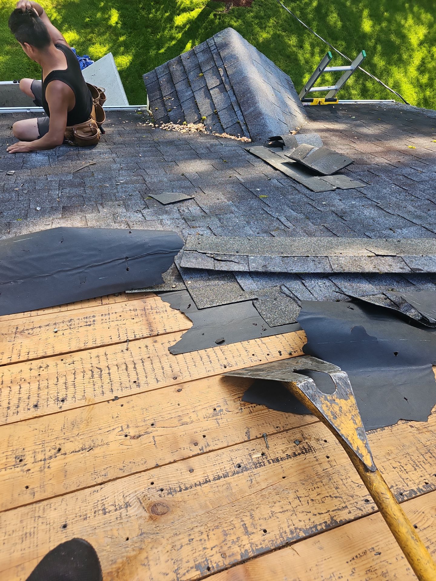 Residential Roofing Installation using Tamko Titan XT - Old English Pewter by A Plus Exterior