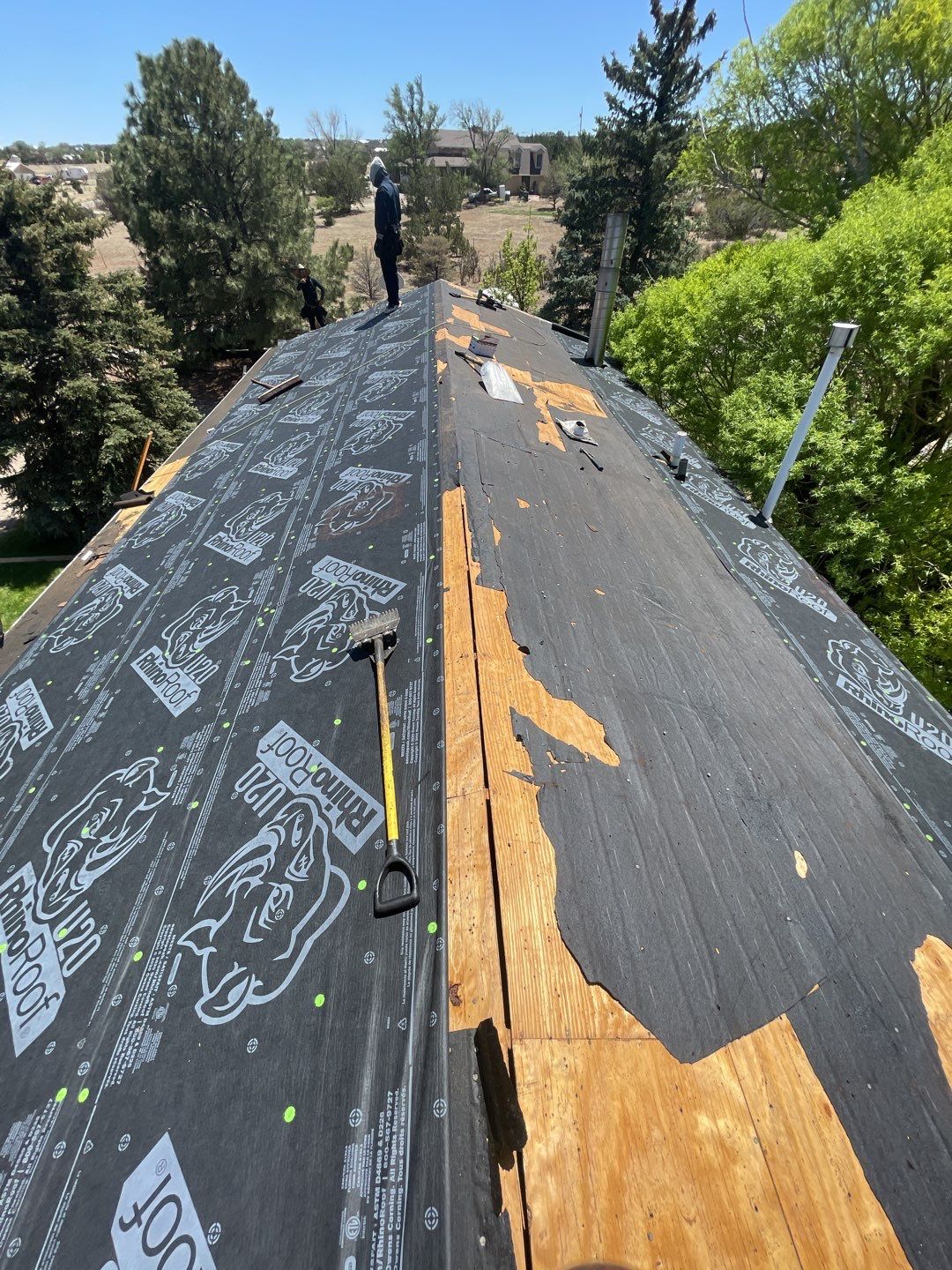 Architectural Shingle Roof Replacement with gutters and downspouts for Edgewood Home by Doyle Roof Masters Inc