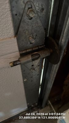 Residential Garage Door Roller and Hinge Replacement in Pleasanton