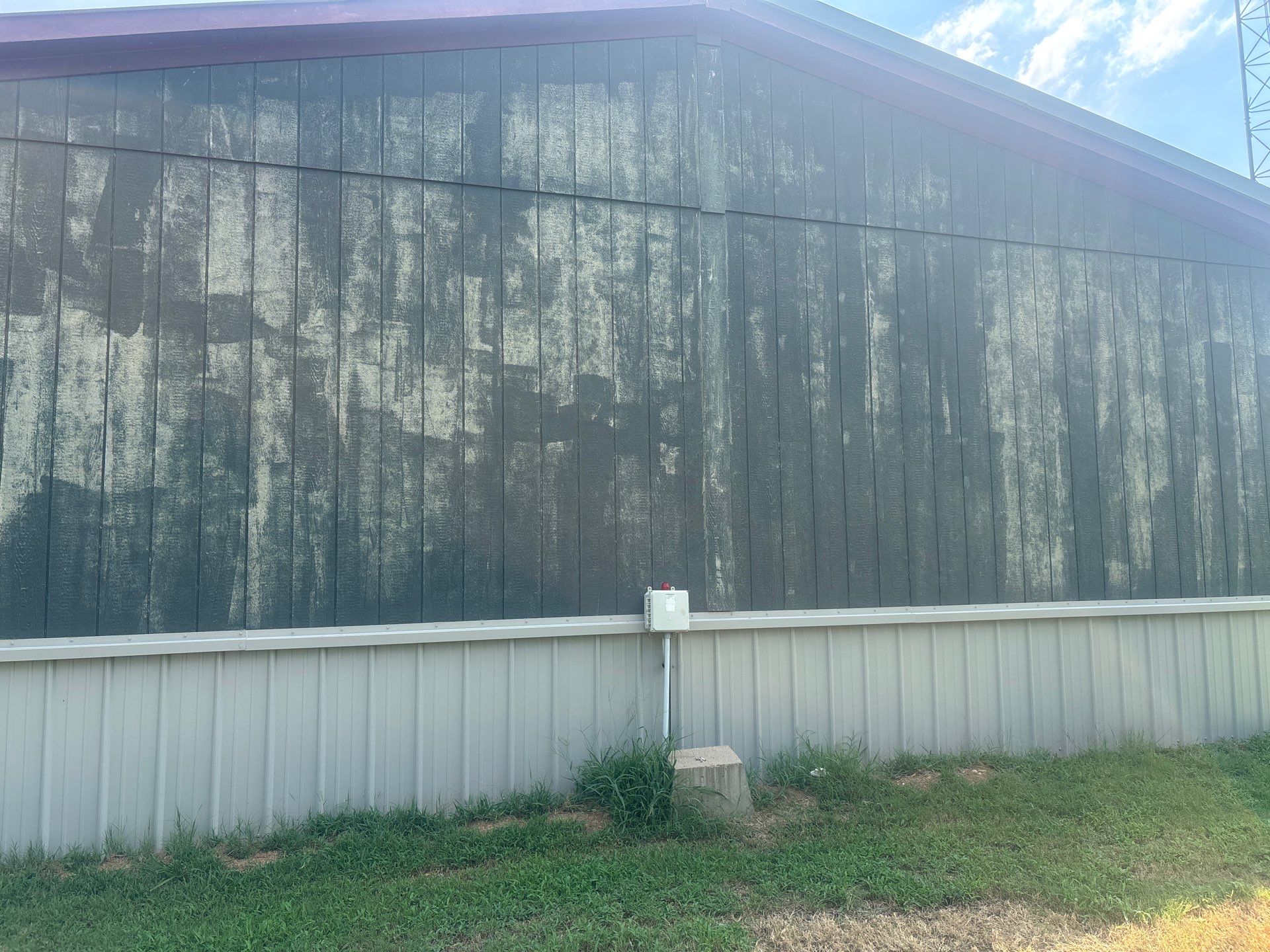 Exterior Painting in Fruitvale, TX | Wood Porch & Home in Deep Navy Blue by Quality Coats Painting