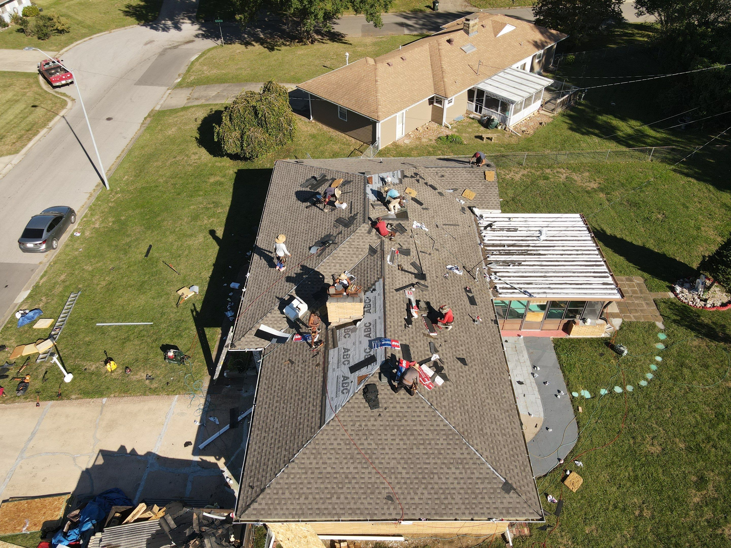 Residential Roof Replacement and Decking by Summit Roofing