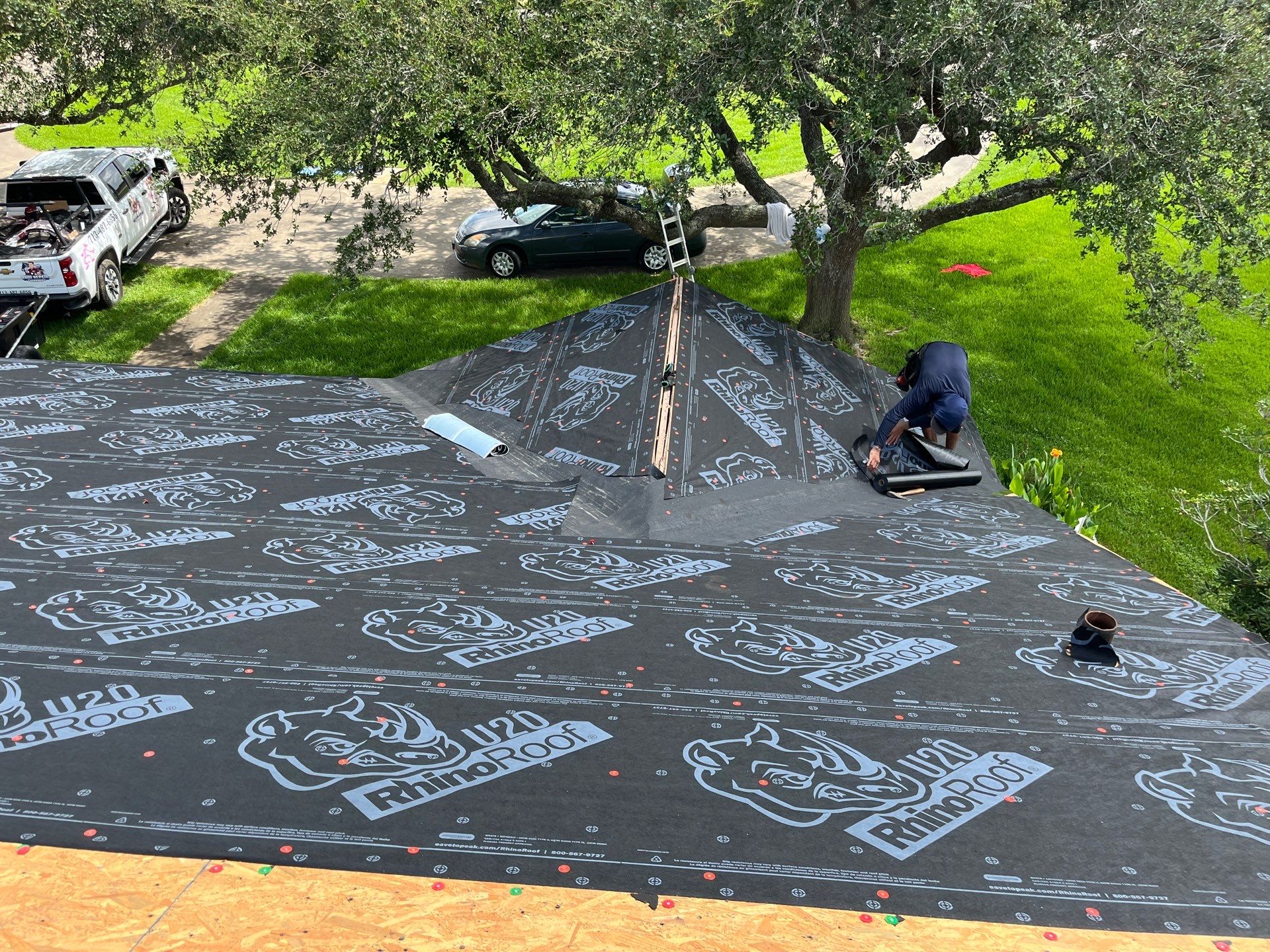 Residential Roofing Installation using Owen's Corning Duration (Lifetime) Shingles by Roof Repair Company