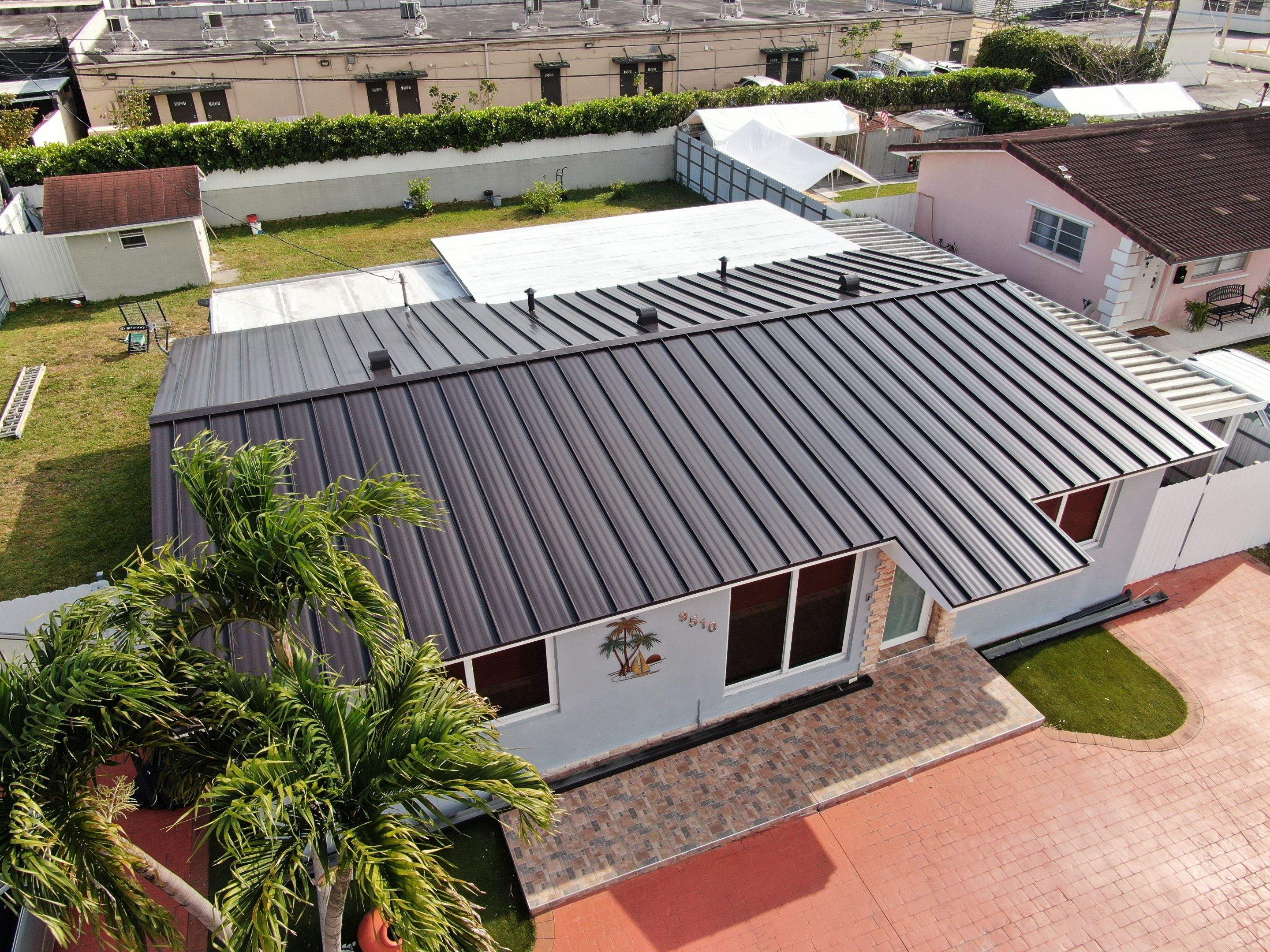 Metal Roof - Galvalume - Dark Bronze by Istueta Roofing