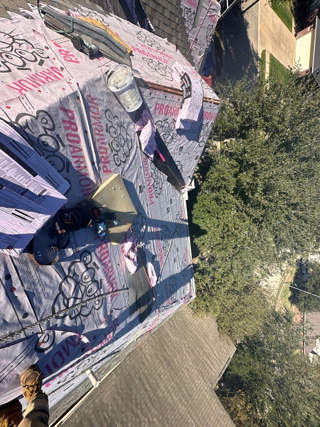Residential Roofing Installation using Owen's Corning Duration (Lifetime) Shingles by Roof Repair Company