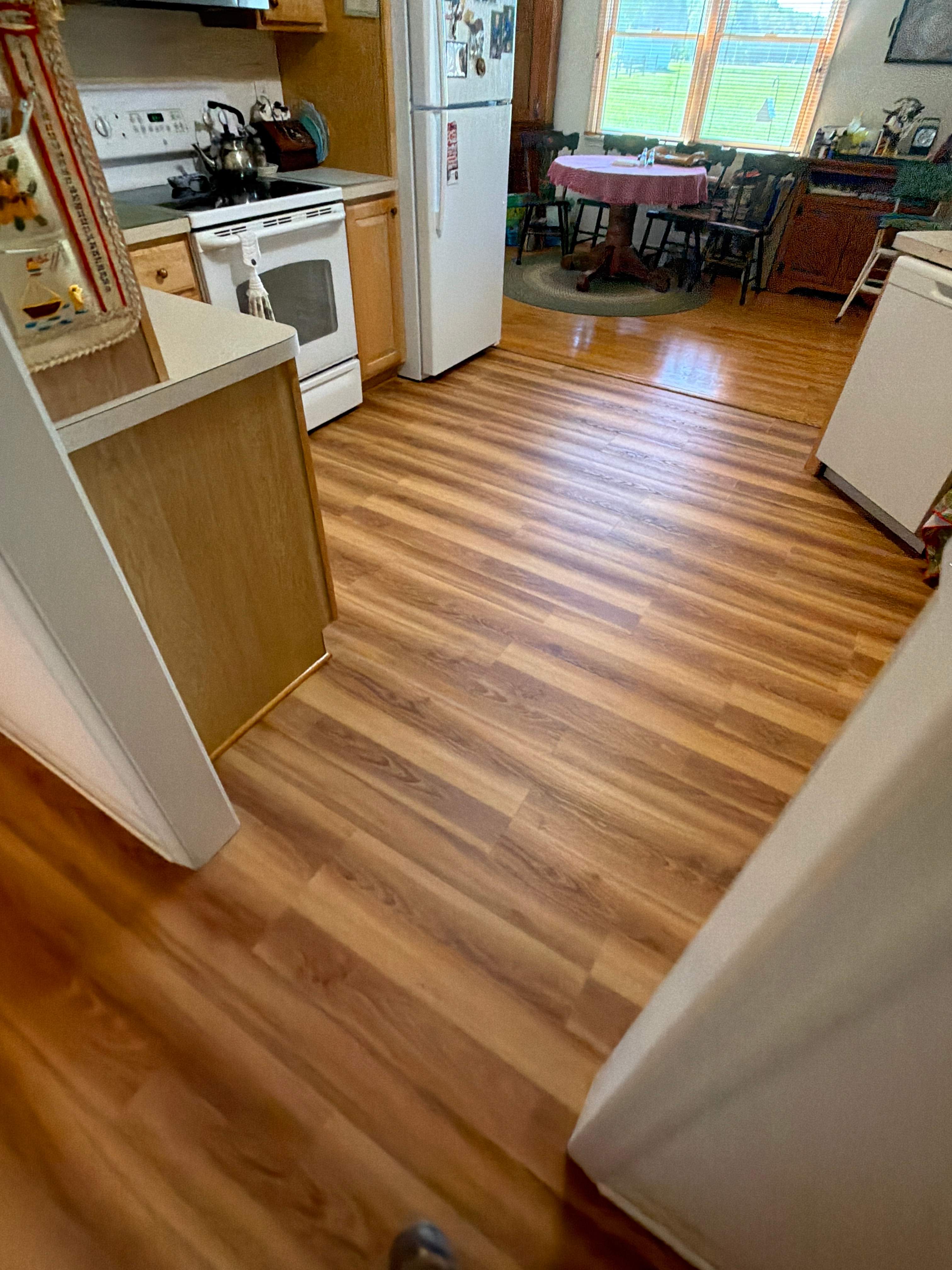 LVP Flooring Installation & Bathroom Flooring Upgrade by Laser Focused Solutions LLC