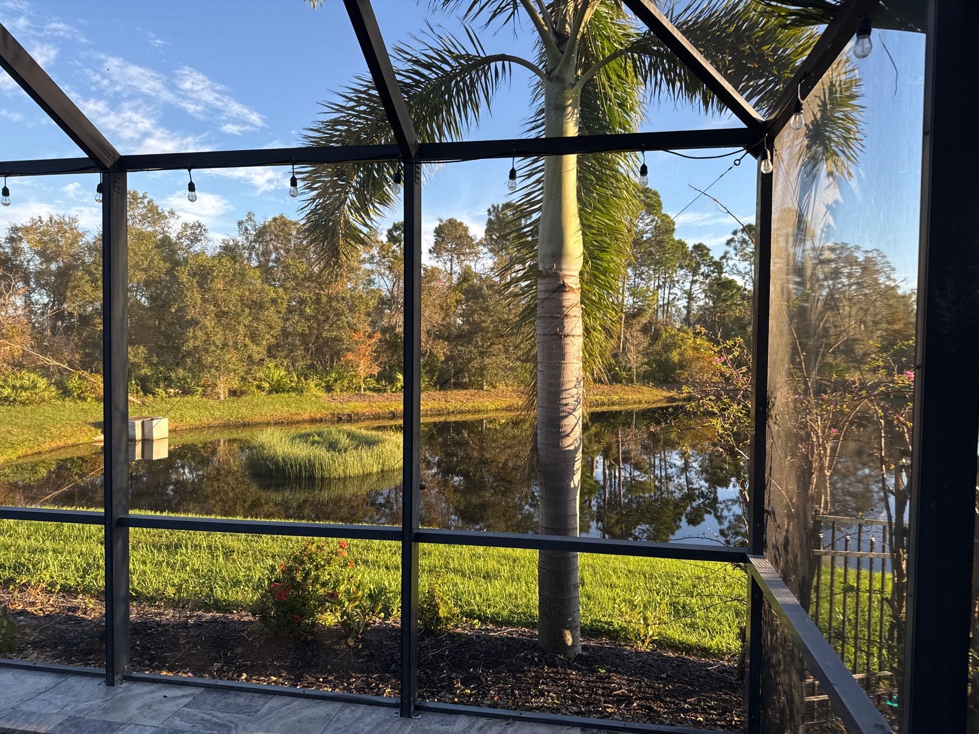 Travertine Pool Deck and Screen Enclosure Cleaning in Ellenton, FL | Oakleaf Hammock Community by Sunshine AquaWash
