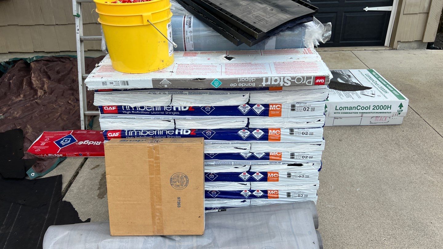 Residential Roofing Installation using GAF Timberline HDZ Charcoal by Nitro Roofing and Construction