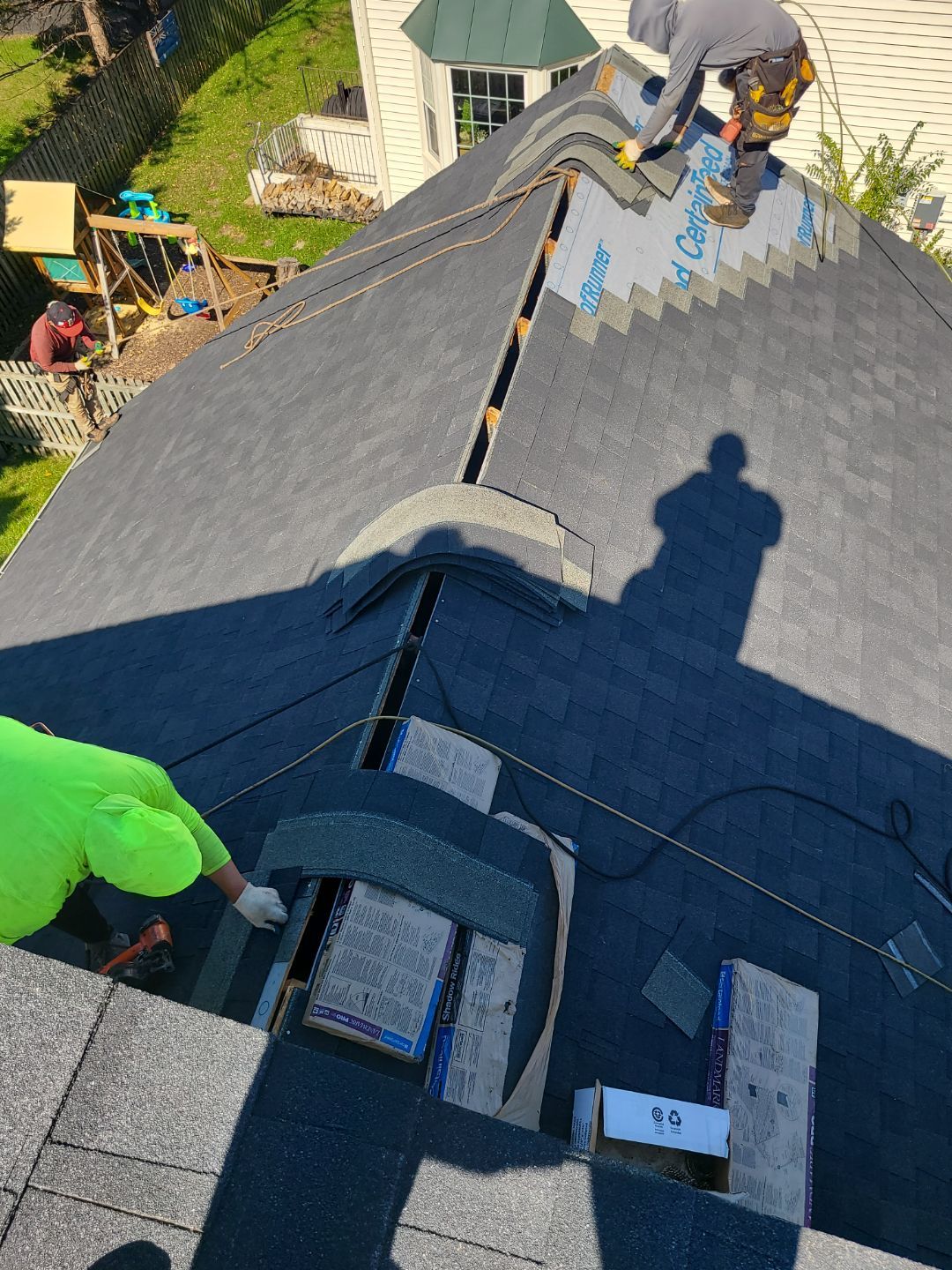 Centreville: Residential Roof Replacement with CertainTeed Landmark Pro Designer Shingles in Max Def Charcoal Black by RM Banning, Inc.