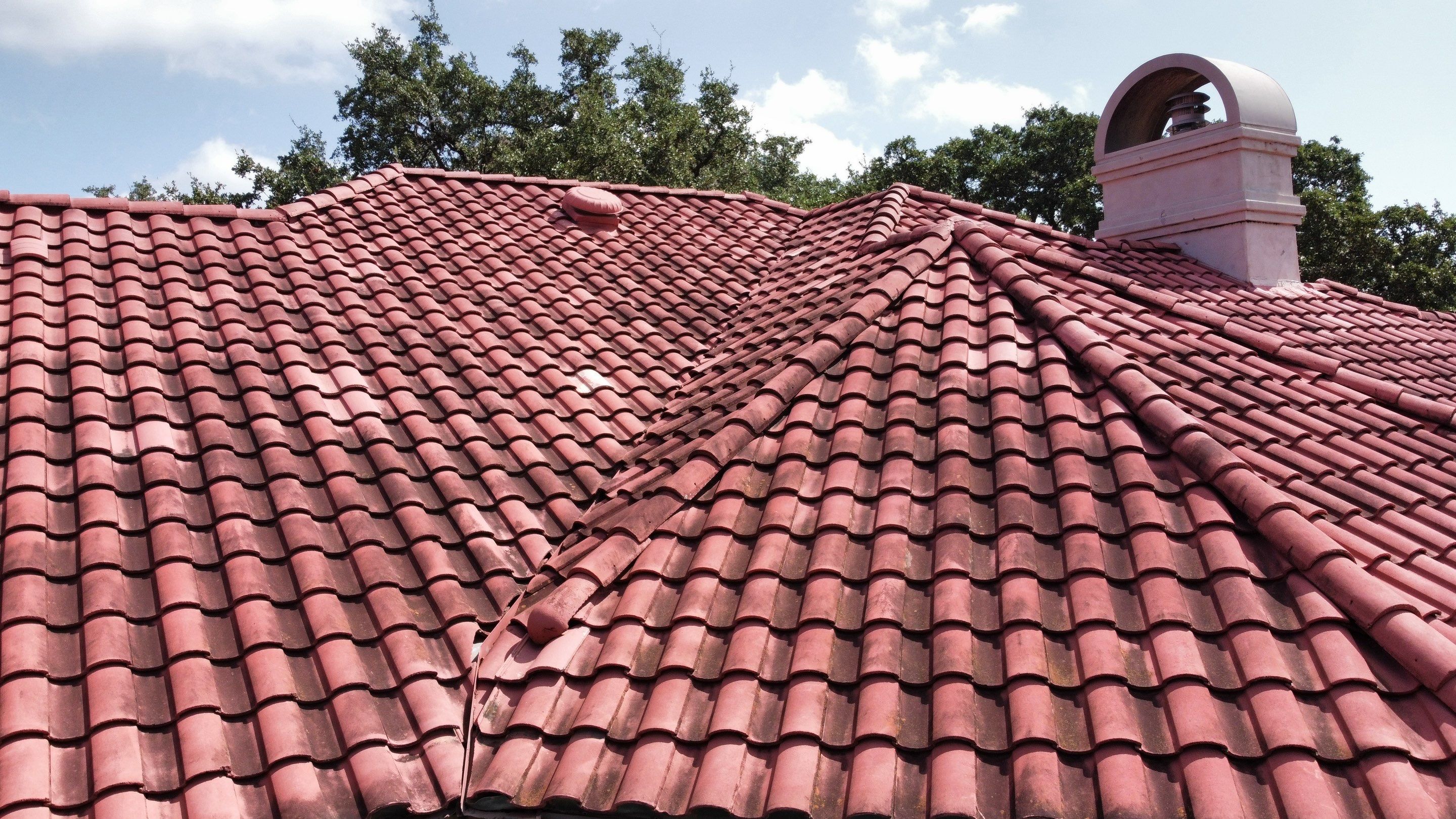 Tile Roof Wash Project in San Antonio by Bright Choice