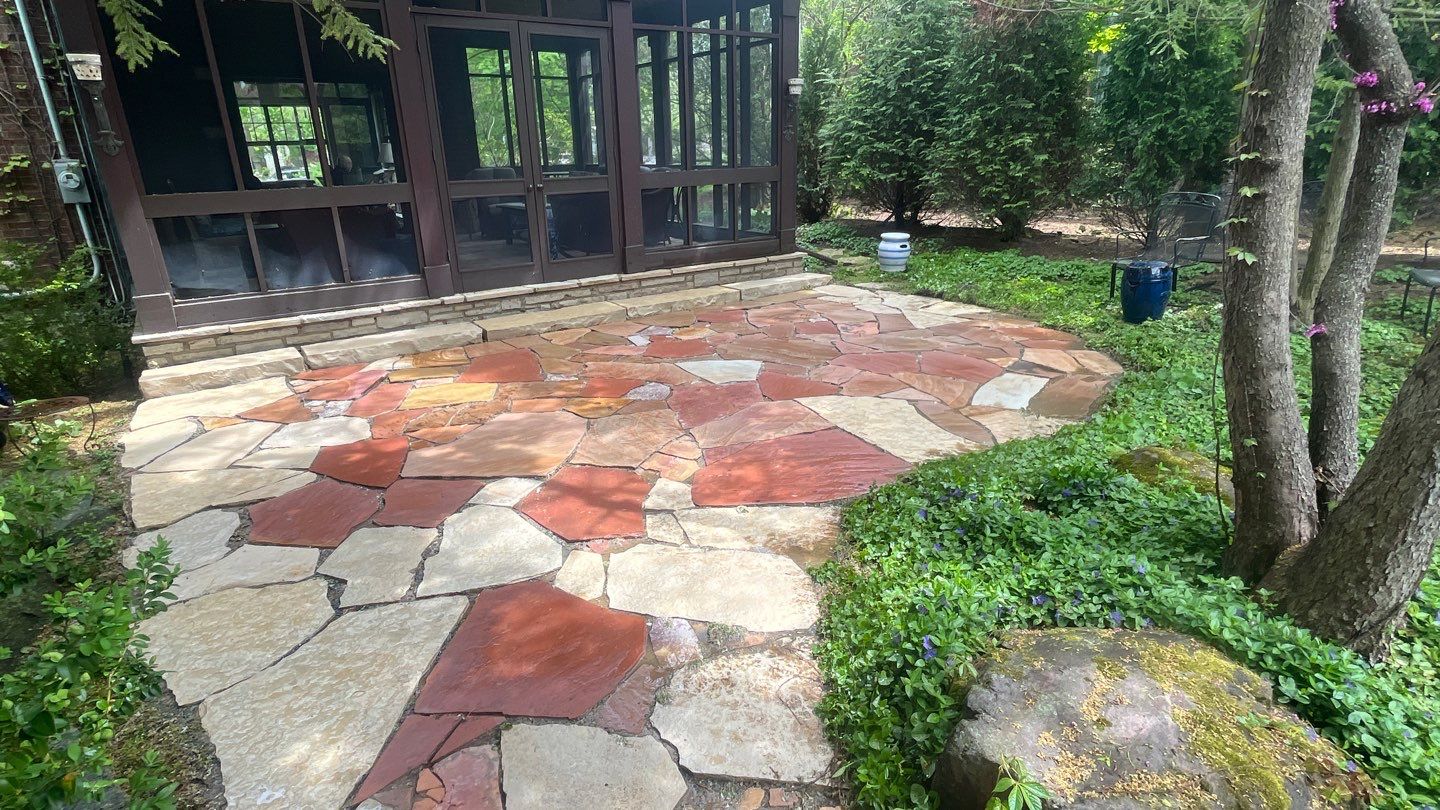Glencoe, IL brick paver cleaning and stone cleaning by Northern Power Washing LLC.