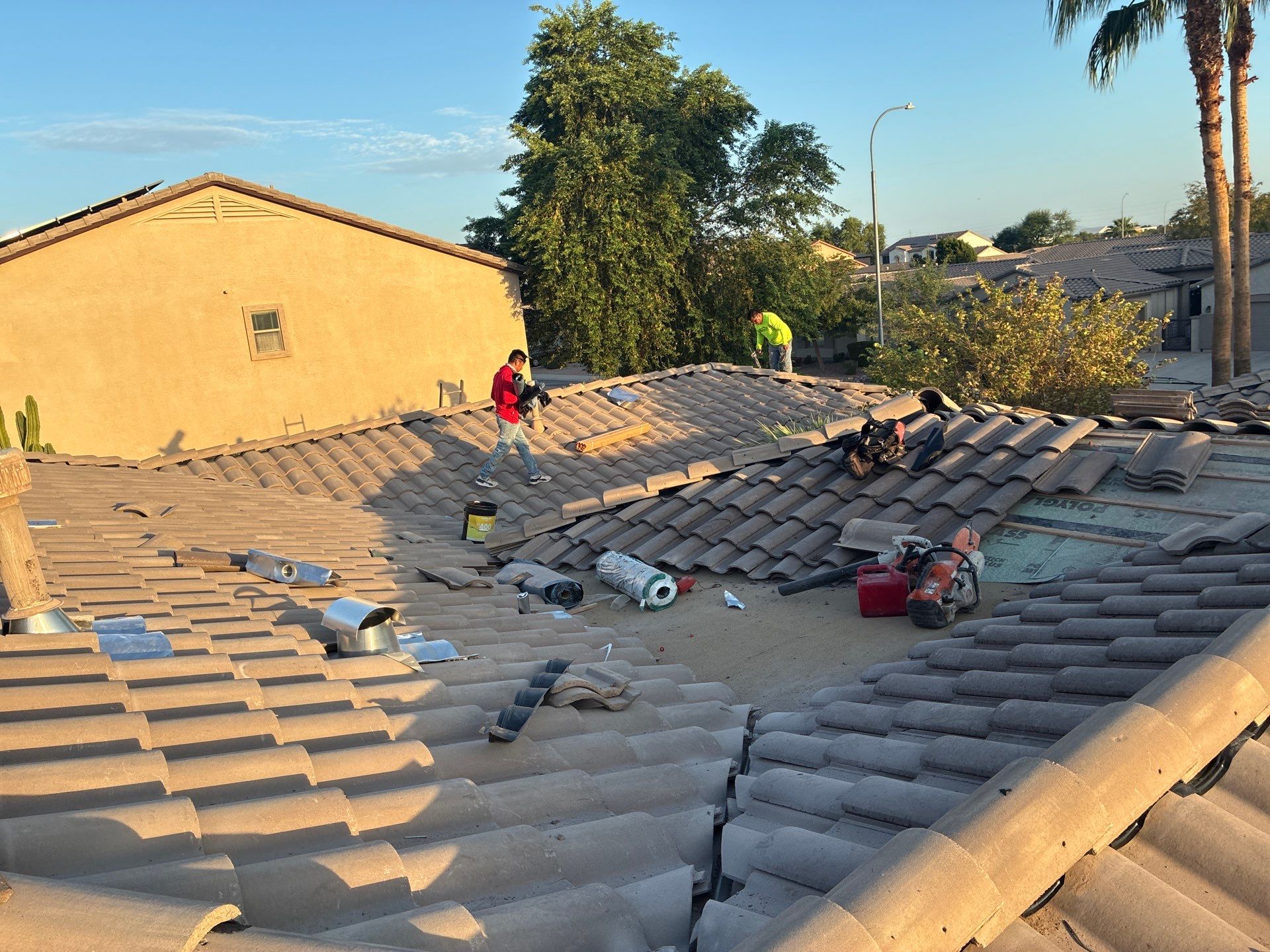 Tile Reset using Concrete Tiles in Chandler AZ by Weather-Tite Roofing
