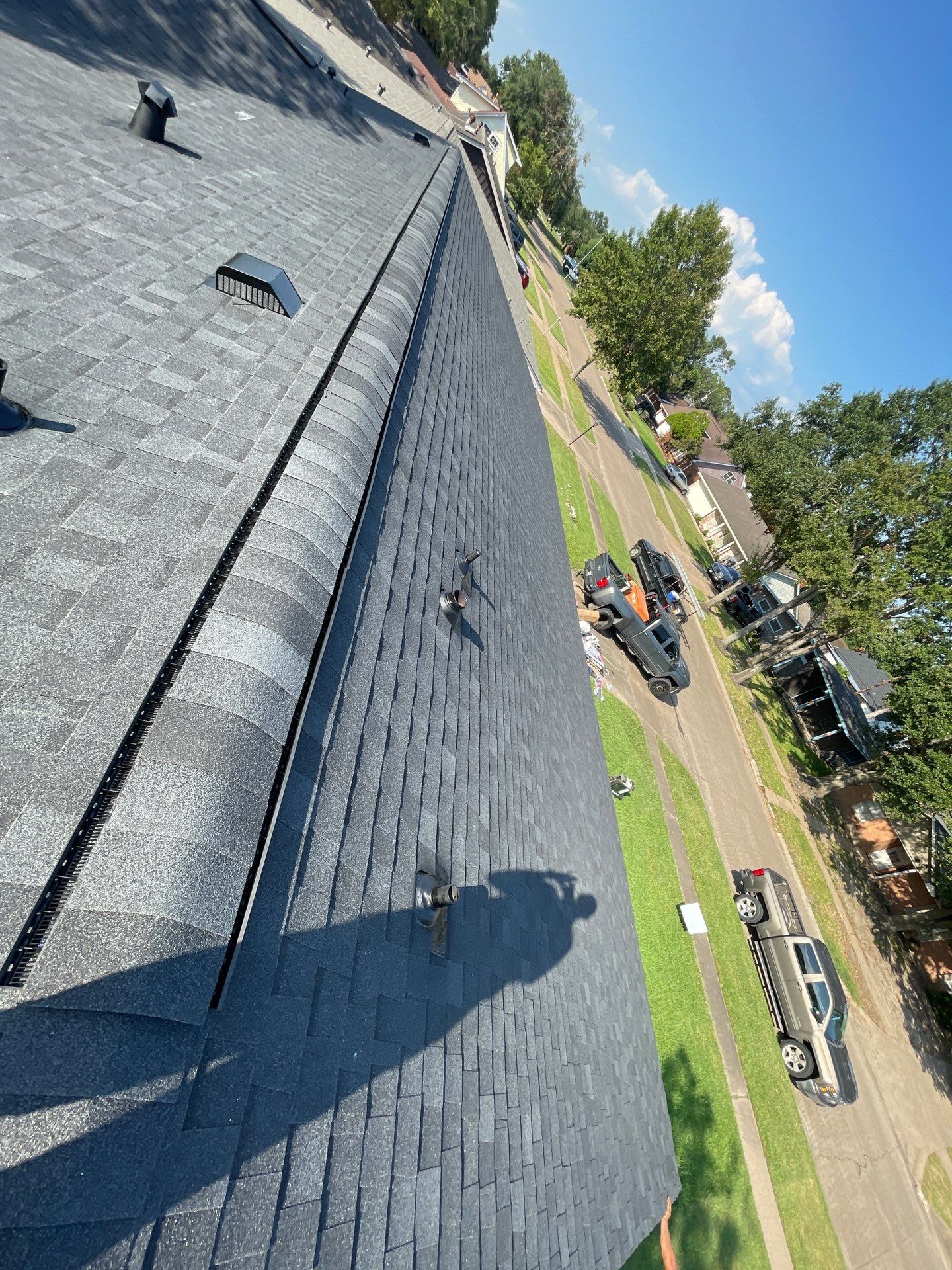 Residential Roofing Installation using Tamko Heritage® Series Rustic Black by CAP Roofing and Construction LLC