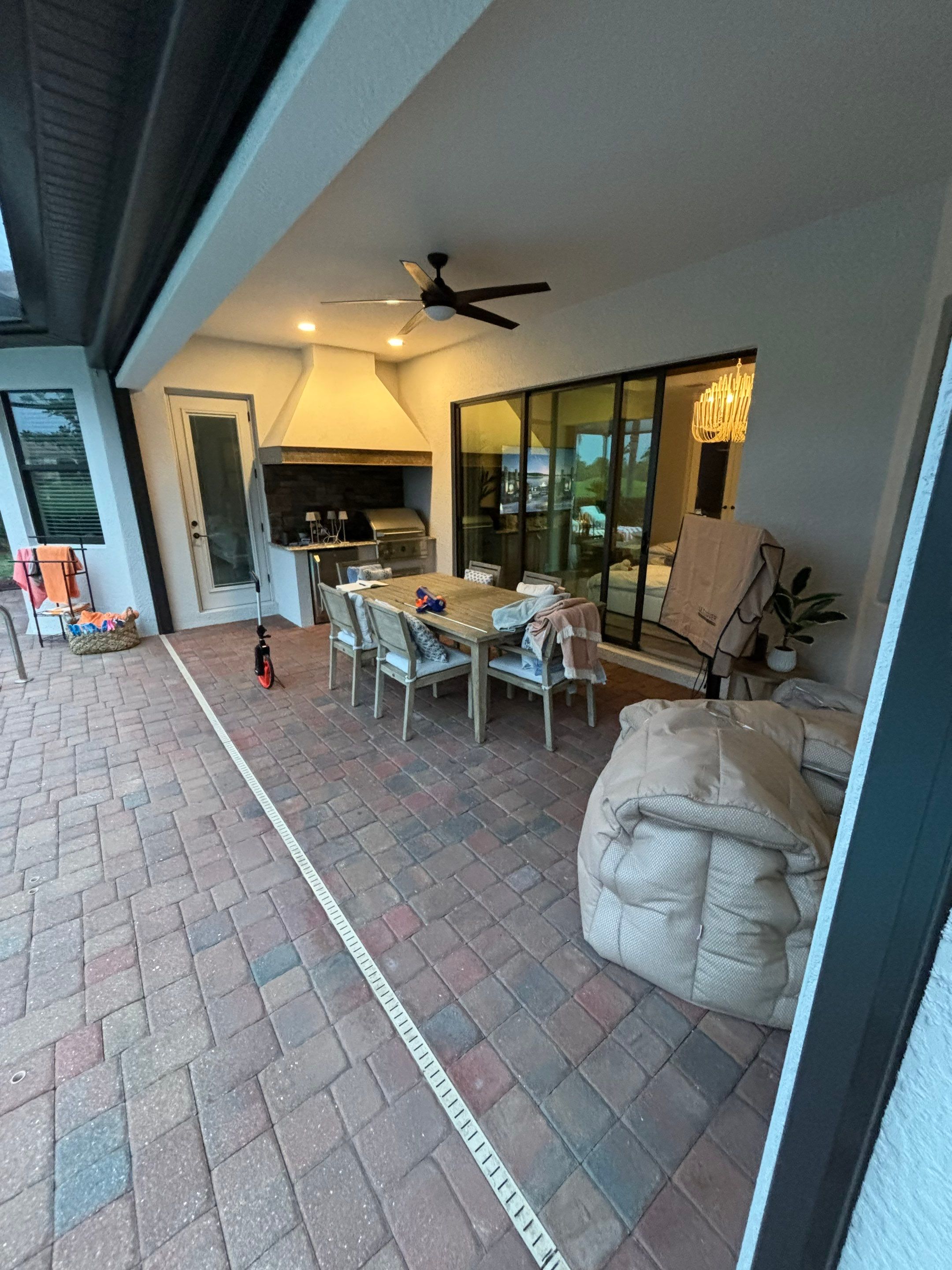 Textured Marble Pool Deck - Bonita National Golf & Country Club by Old Town Pavers Llc