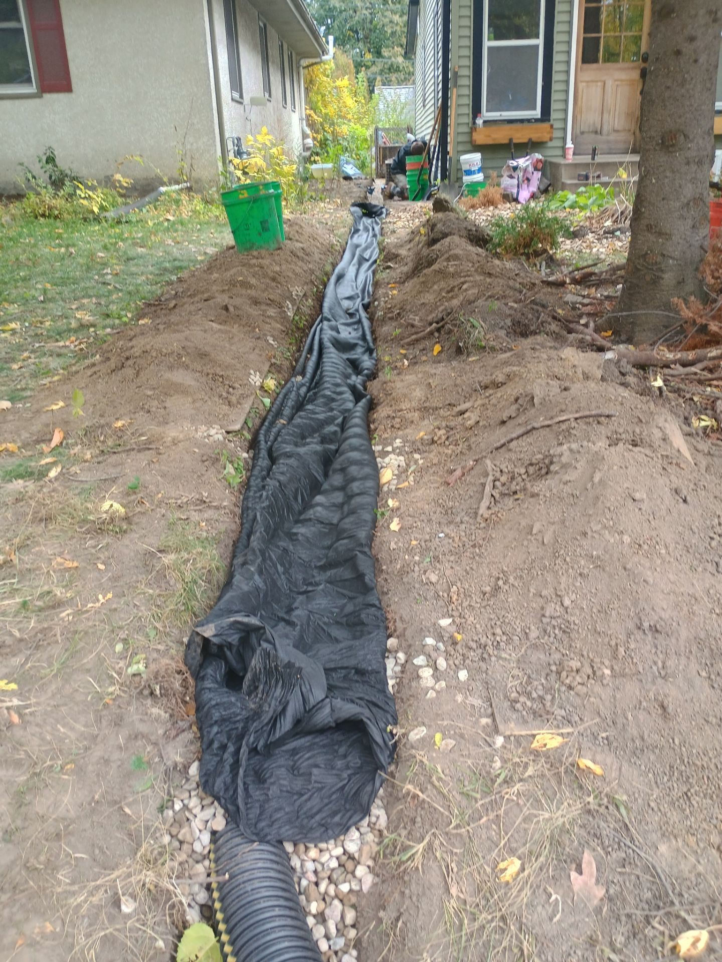 A French Drain for Maya by Waterproofing Northeast