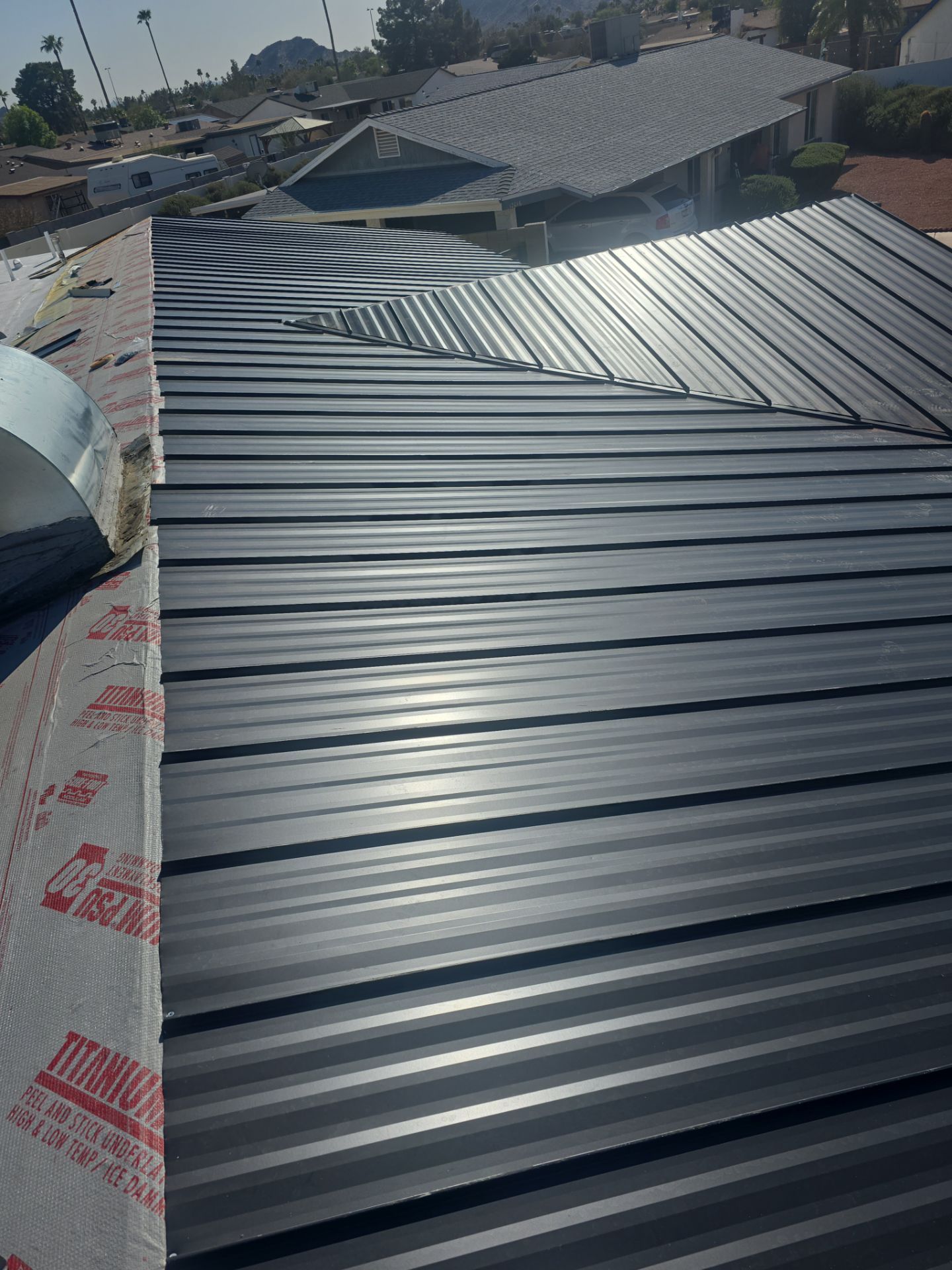 Matte Black Standing Seam by Reimagine Roofing