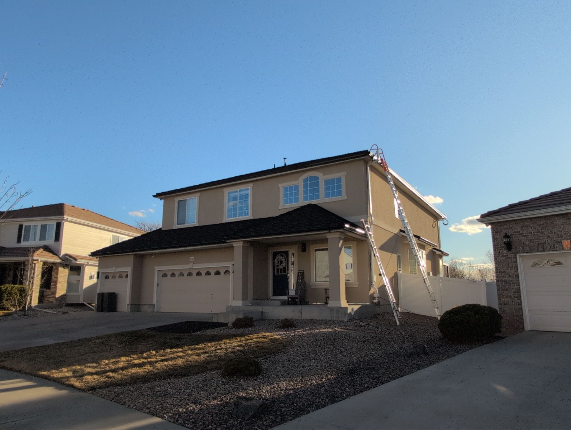Residential Roofing Installation using Stone Coated Steel Cottage Shake by Blue Peaks Roofing LLC 