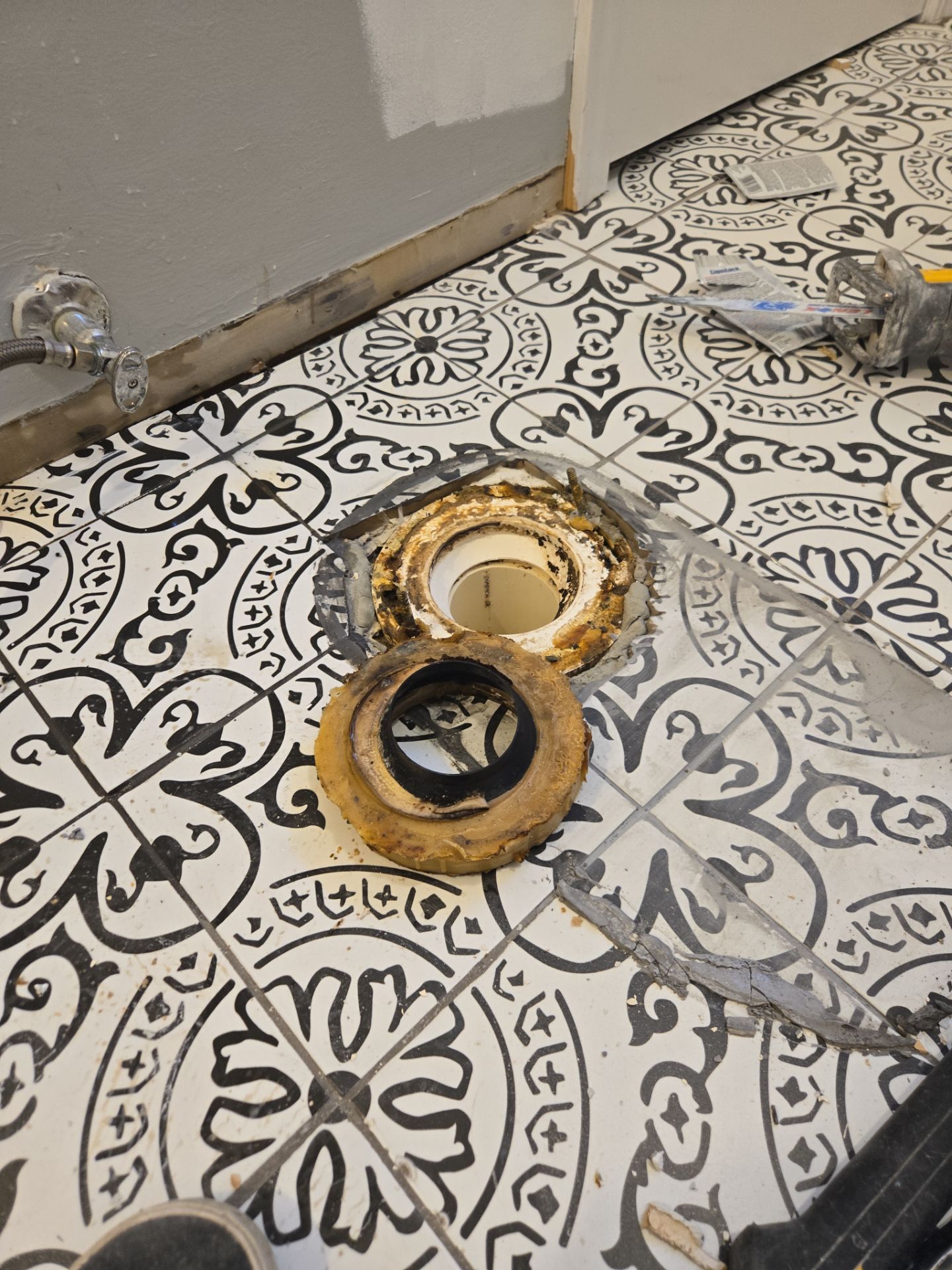 Fragmento tile bathroom floor and shower walls by The Shower Company