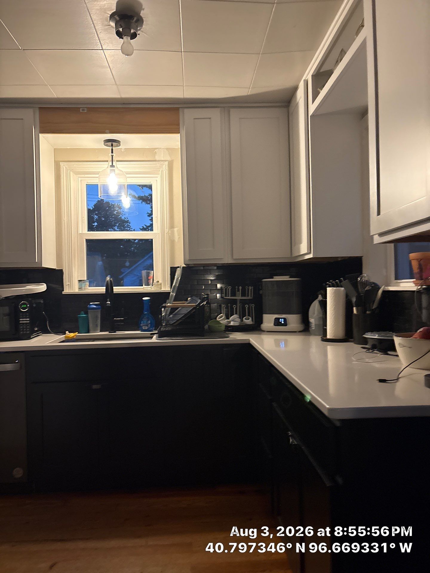 Lincoln Kitchen Remodel with Two-Tone Cabinetry and Quartz Counters by CompanyCam Sales Demo