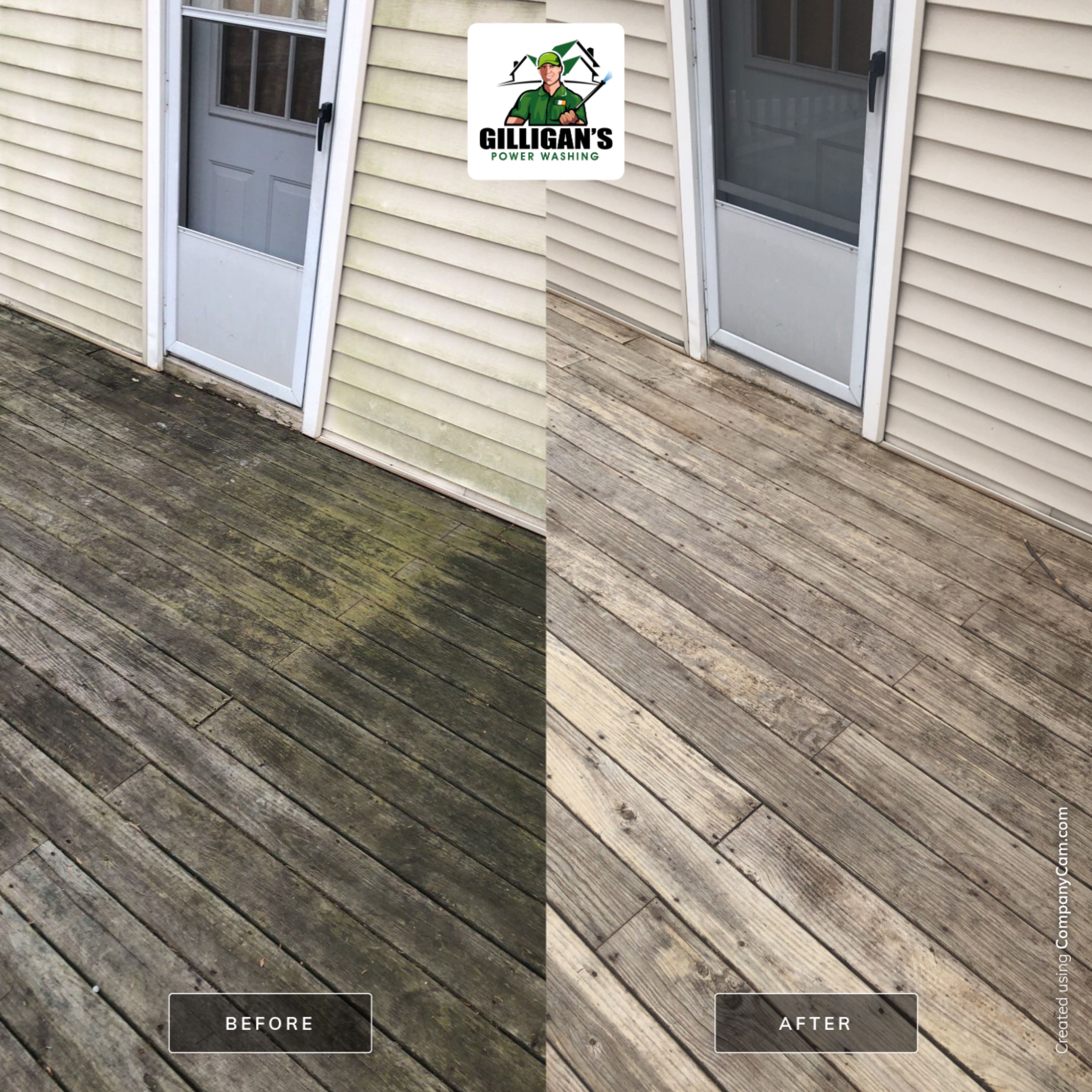 Exterior Cleaning using Softwashing by Gilligan’s Power washing