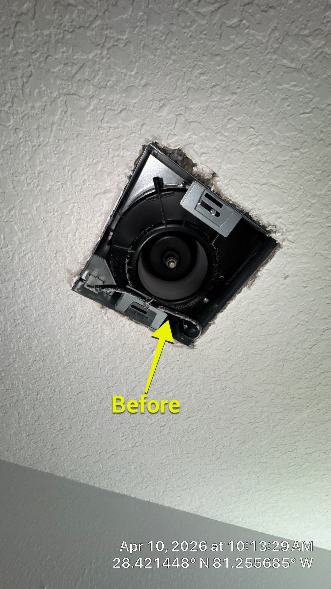 Air Duct Bath Fan Exhaust Cleaning in Orlando by Hygienic Air, Inc