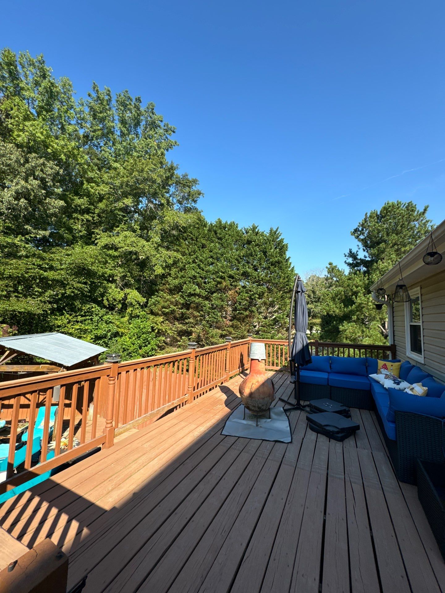 Elevated Deck Construction and Front Porch Renovation in Powder Springs by Swift Home Renovations
