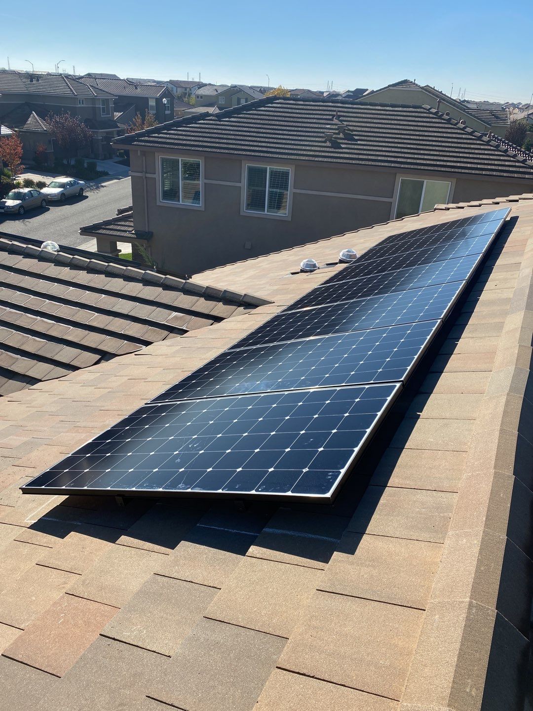 Solar Panel Installation using Solar Panels by Byers Enterprises 