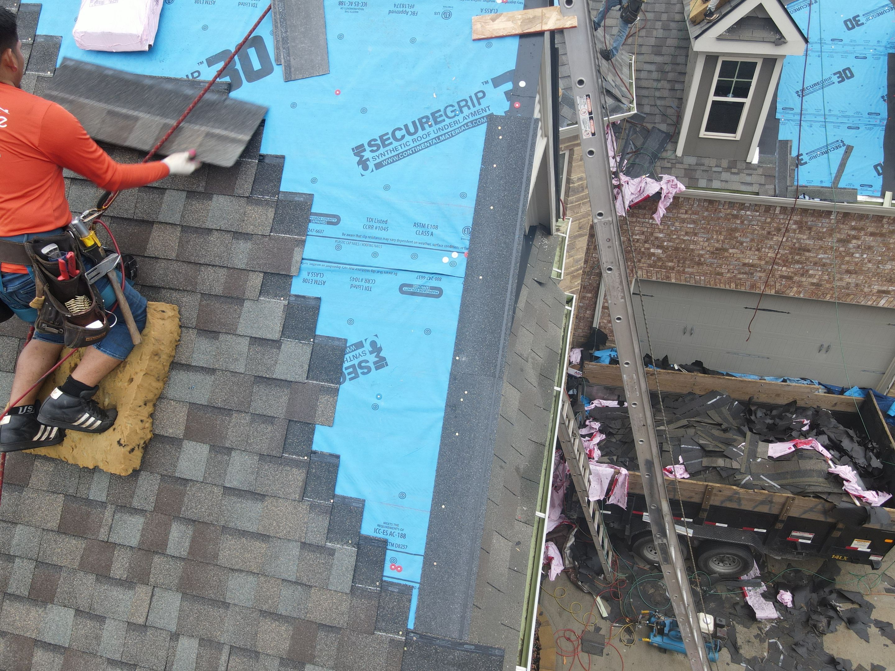 Residential Roofing Installation using Owens Corning by Inspector Roofing and Restoration
