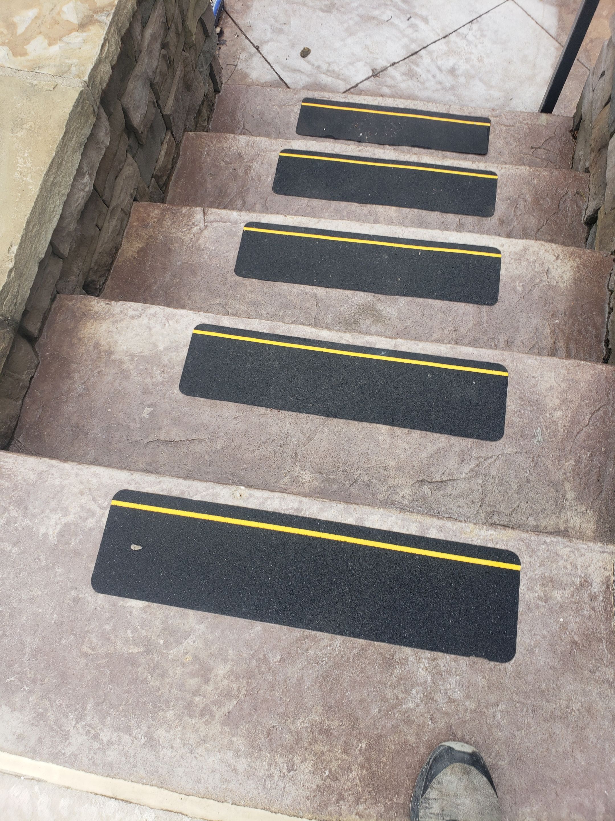 Lake Lotawana -- Front Walkway and Back Patio Tuscan Overlay by Big Red Decorative Concrete, LLC